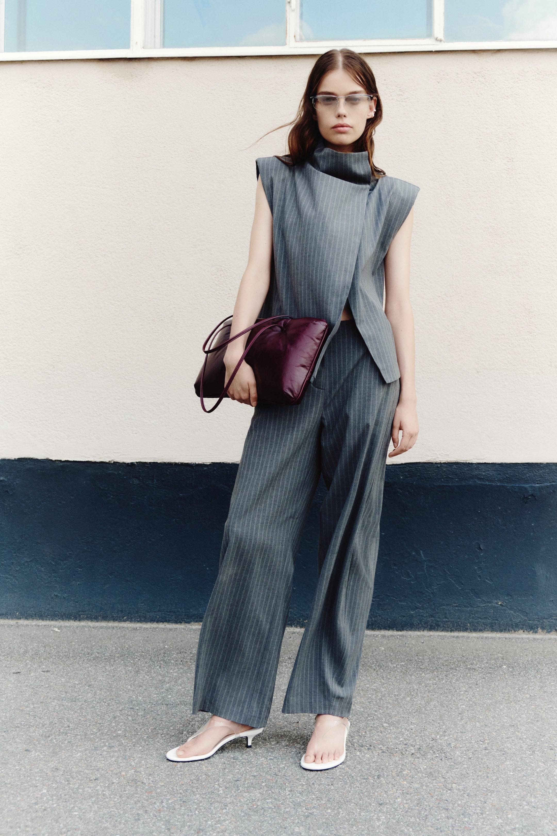 Dressy Barrel-Leg Pants
