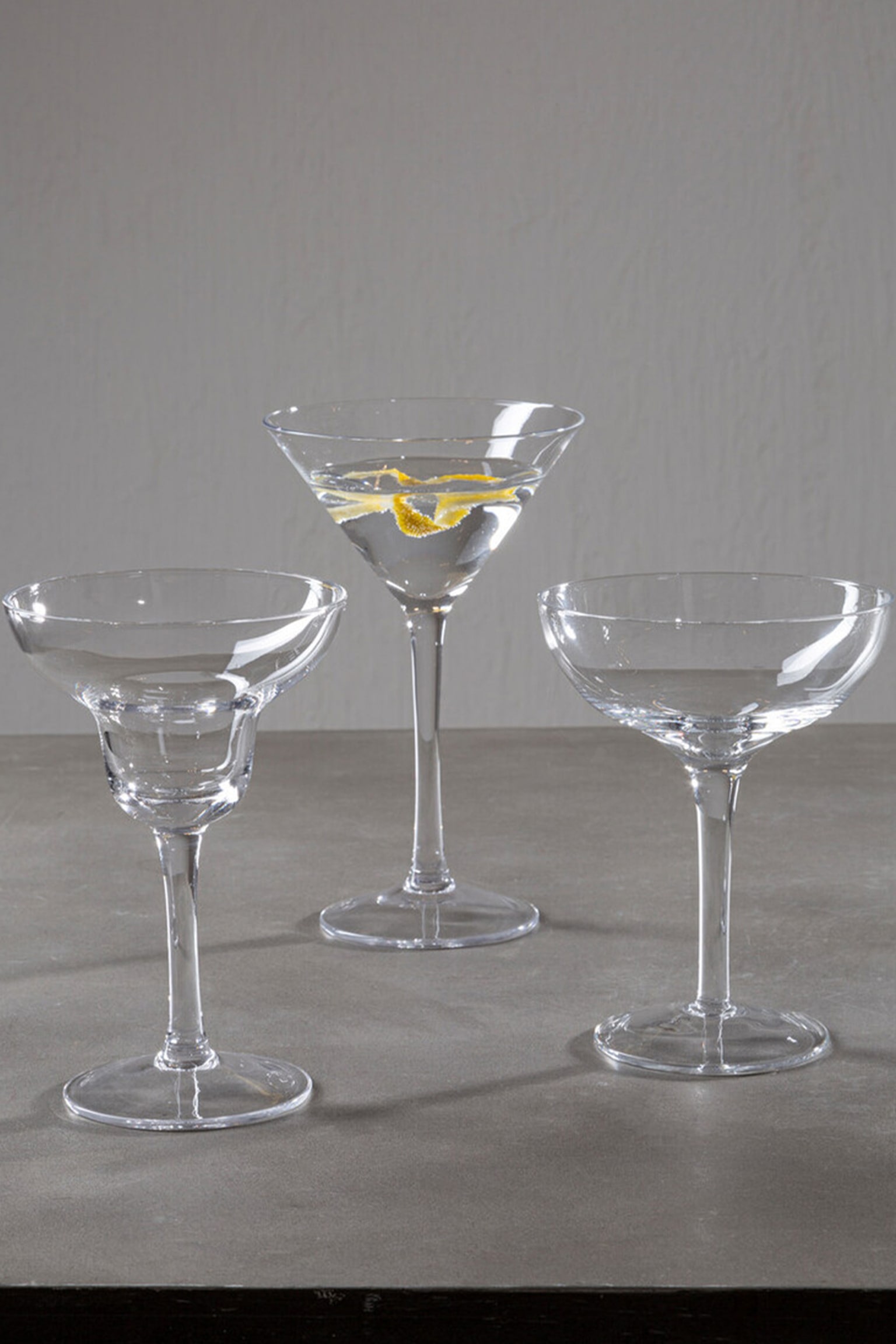 Mila S/2 Martini Glasses - Clear - 2