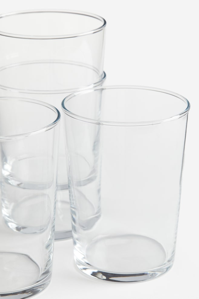 Bicchieri in vetro 4 pezzi - Trasparente - 2