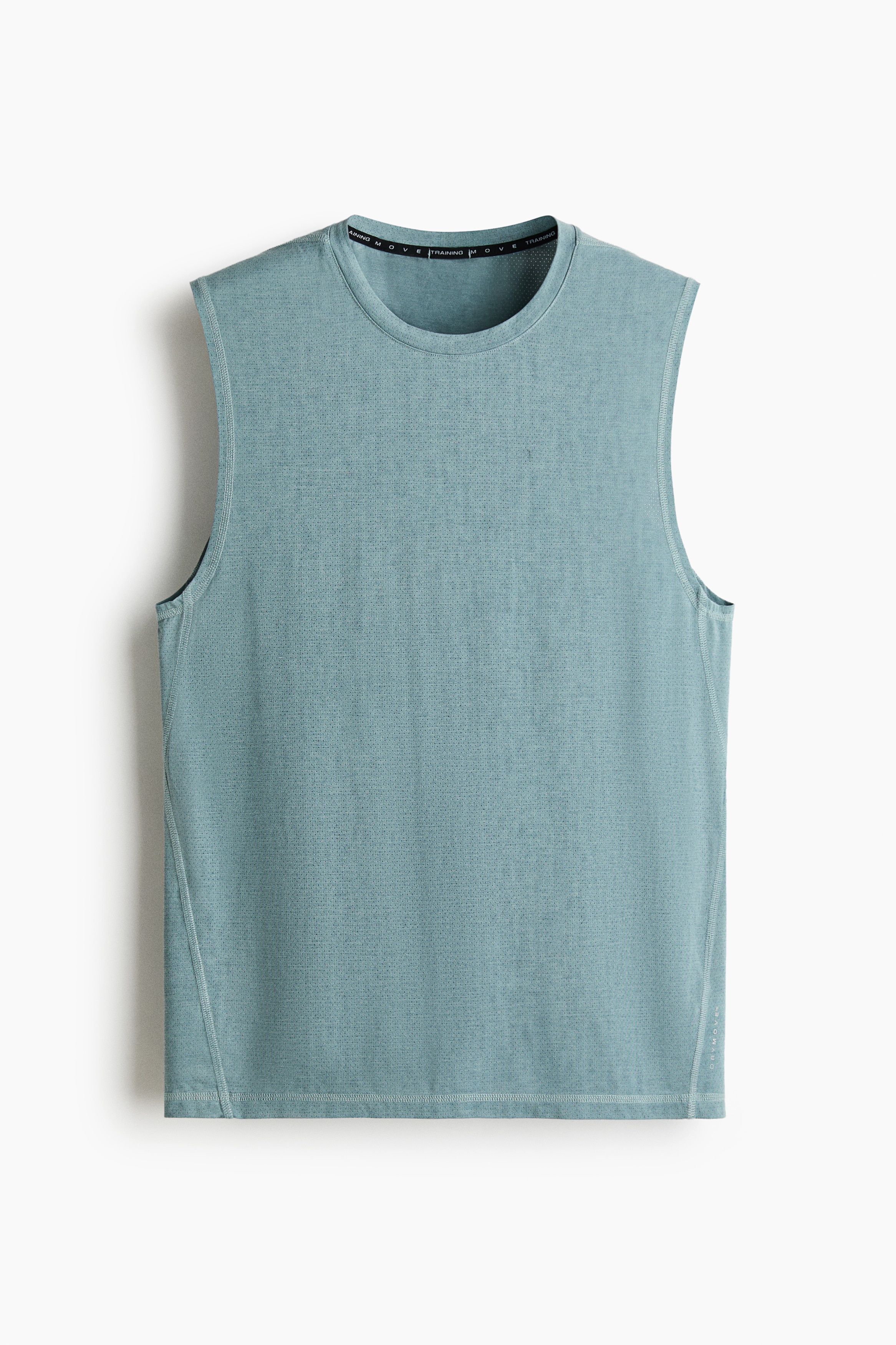 Regular-Fit Sports Tank Top with DryMove™ - Dusty teal/White/Dark gray