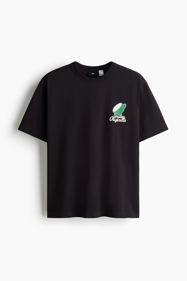 Loose Fit Printed cotton T-shirt - Dark brown/Smiley® Originals/Green/Smiley® Originals/Light pink/Smiley® Originals - 1