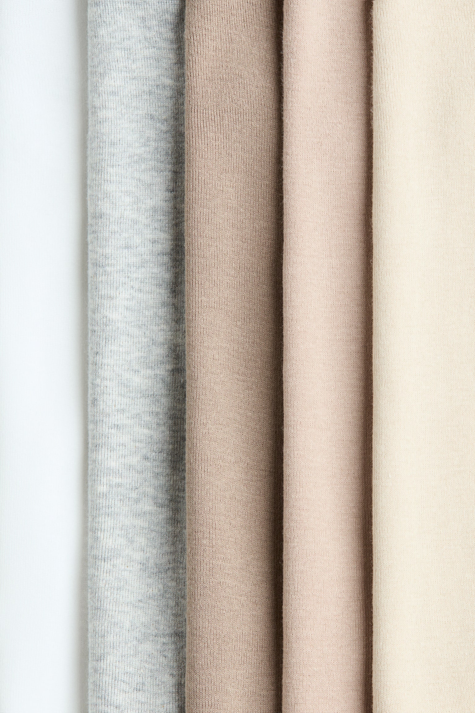 5-pack cotton bodysuits - Light beige/Light grey marl/White/Black/Grey/White/Light pink/Light grey marl/Light green/Peach/Dark blue/White/Light purple/Light green/Purple/Yellow - 2