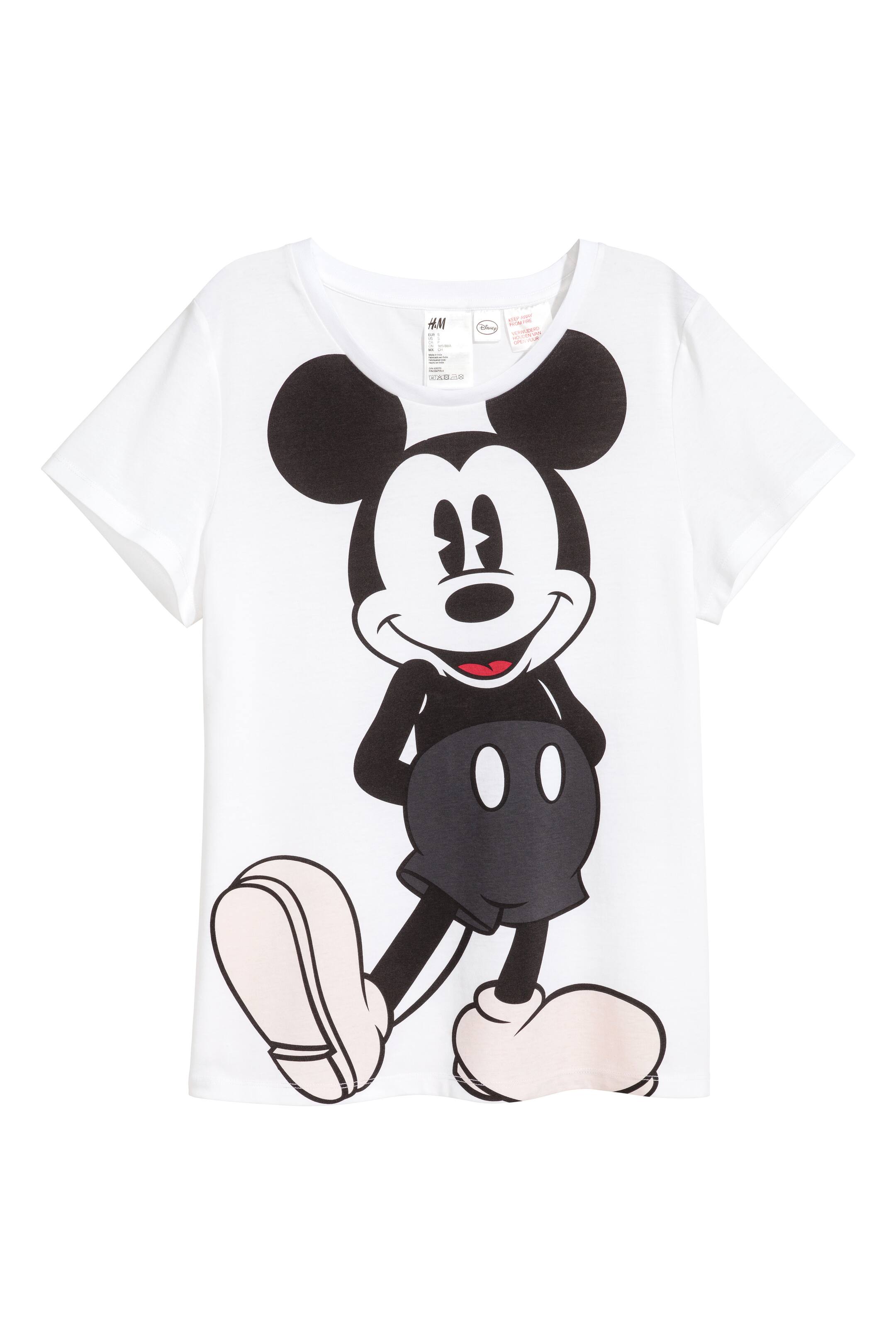 View larger image: Pyjama top and shorts - White/Micky Mouse - Ladies | H&M GB 1