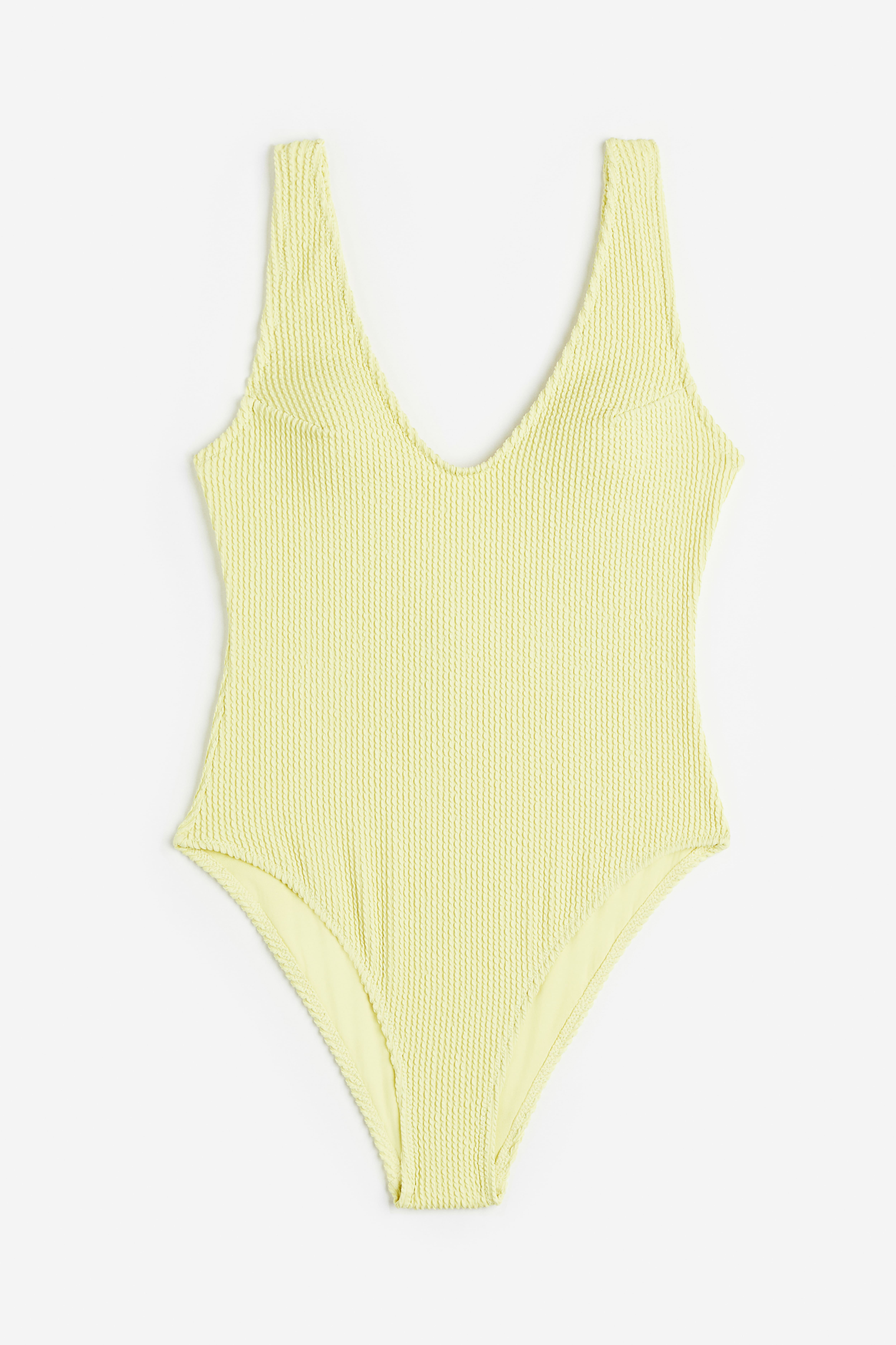 H&m yellow one fashion piece swimsuit