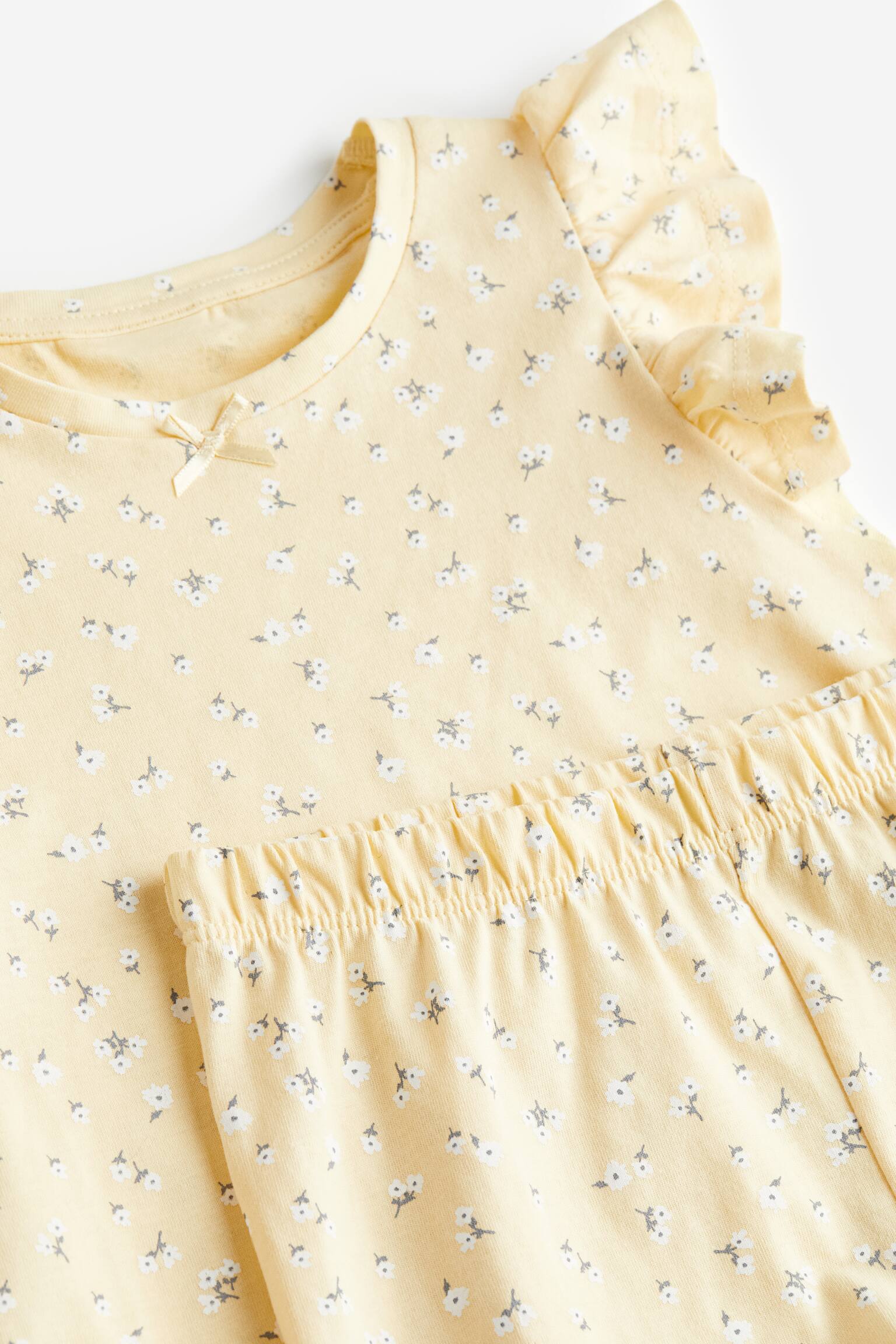 Jersey pyjamas - Light yellow/Floral/Natural white/Hearts/Light pink/Bunny/Light turquoise - 2