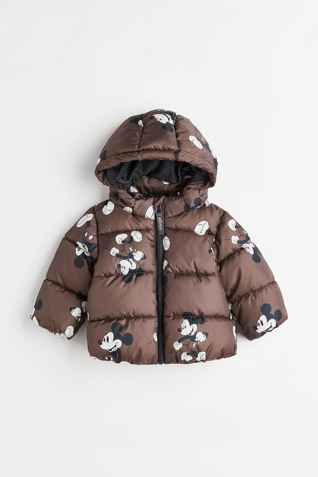 Veste Doudoune Doudoune Mickey Garcon Doudoune à Motif Marron