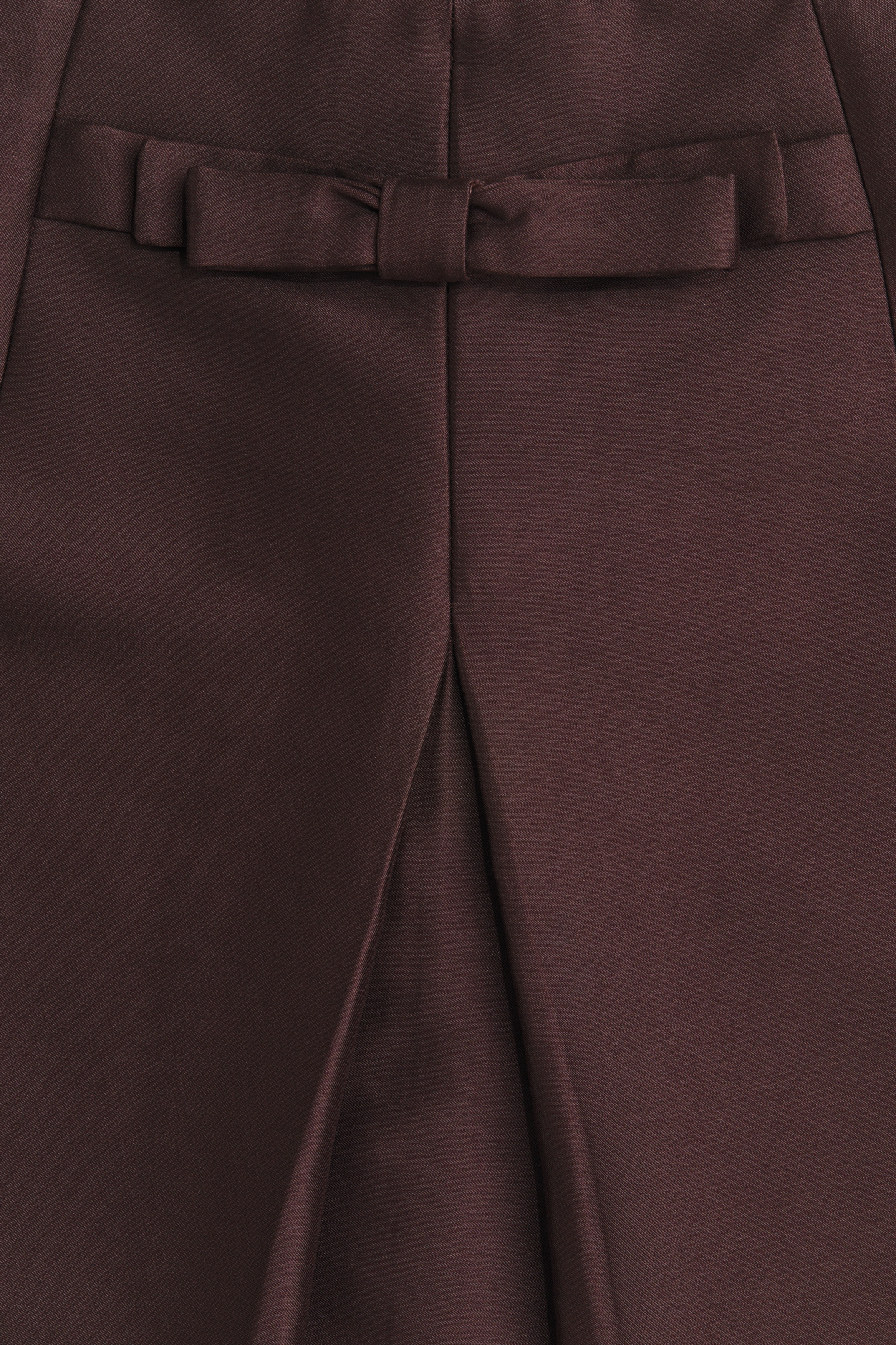 Bow-front mini skirt