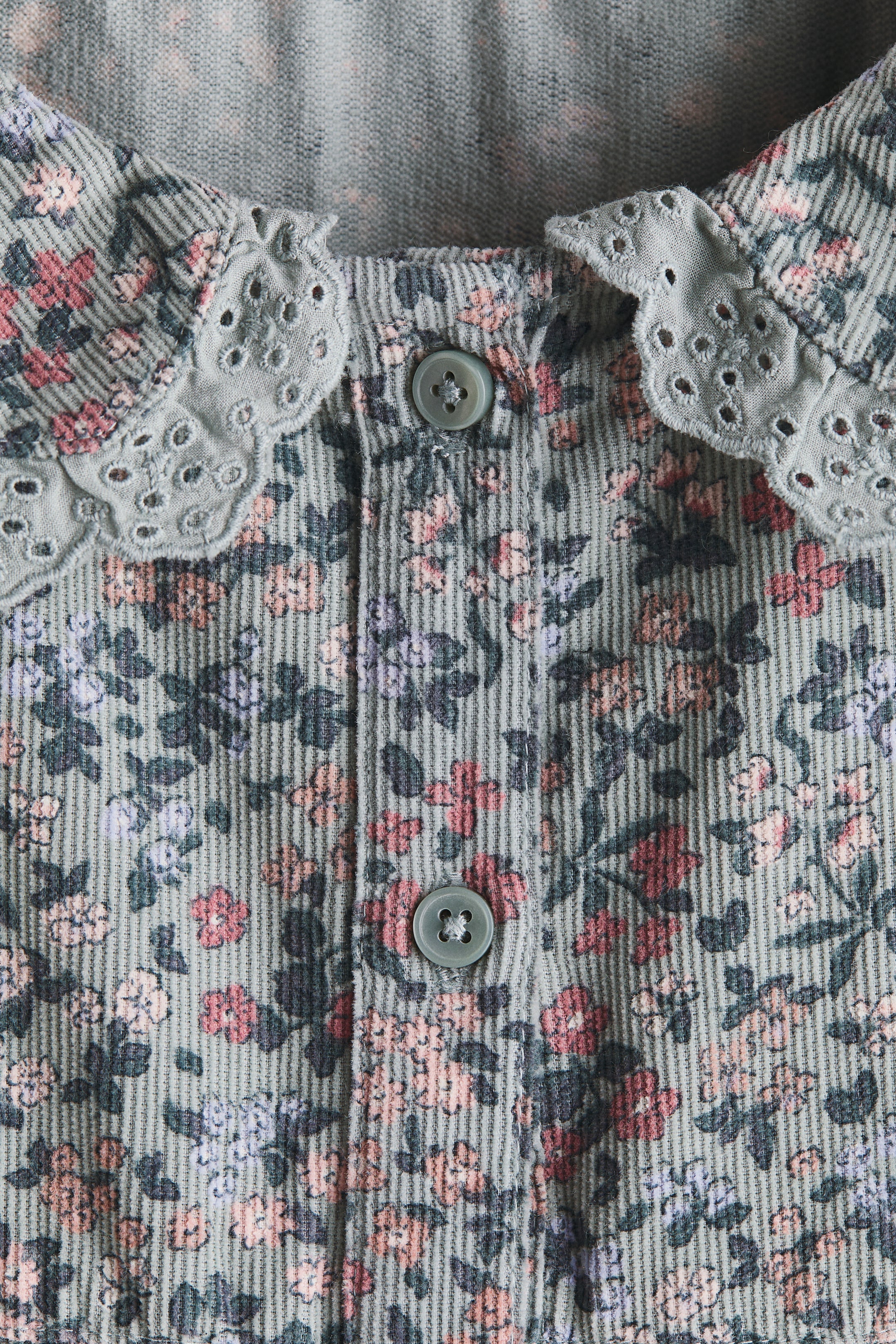 Corduroy Dress with Peter Pan Collar