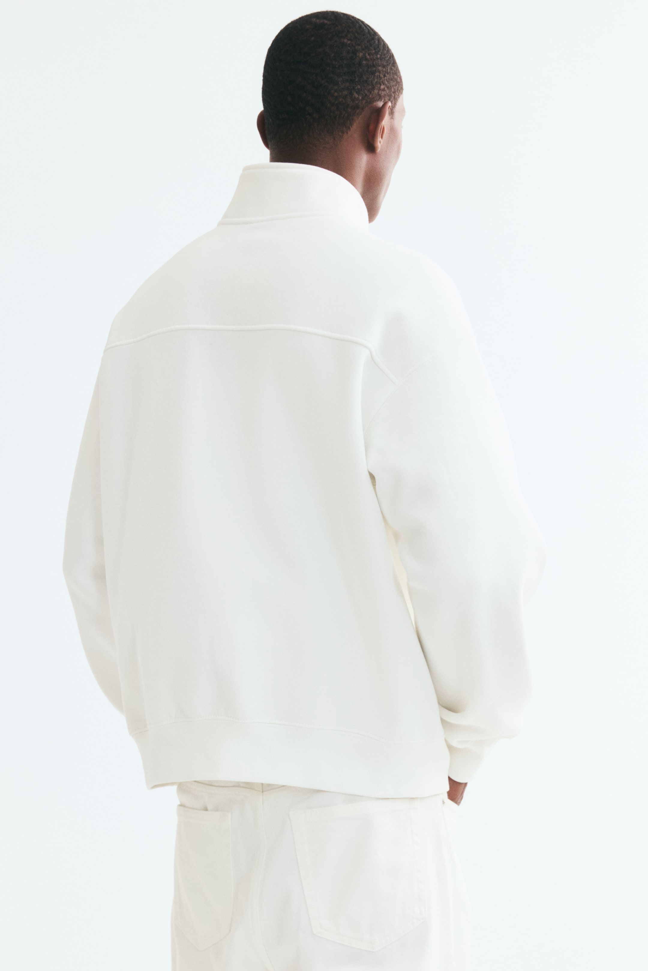 Loose Fit Half-Zip Sweatshirt