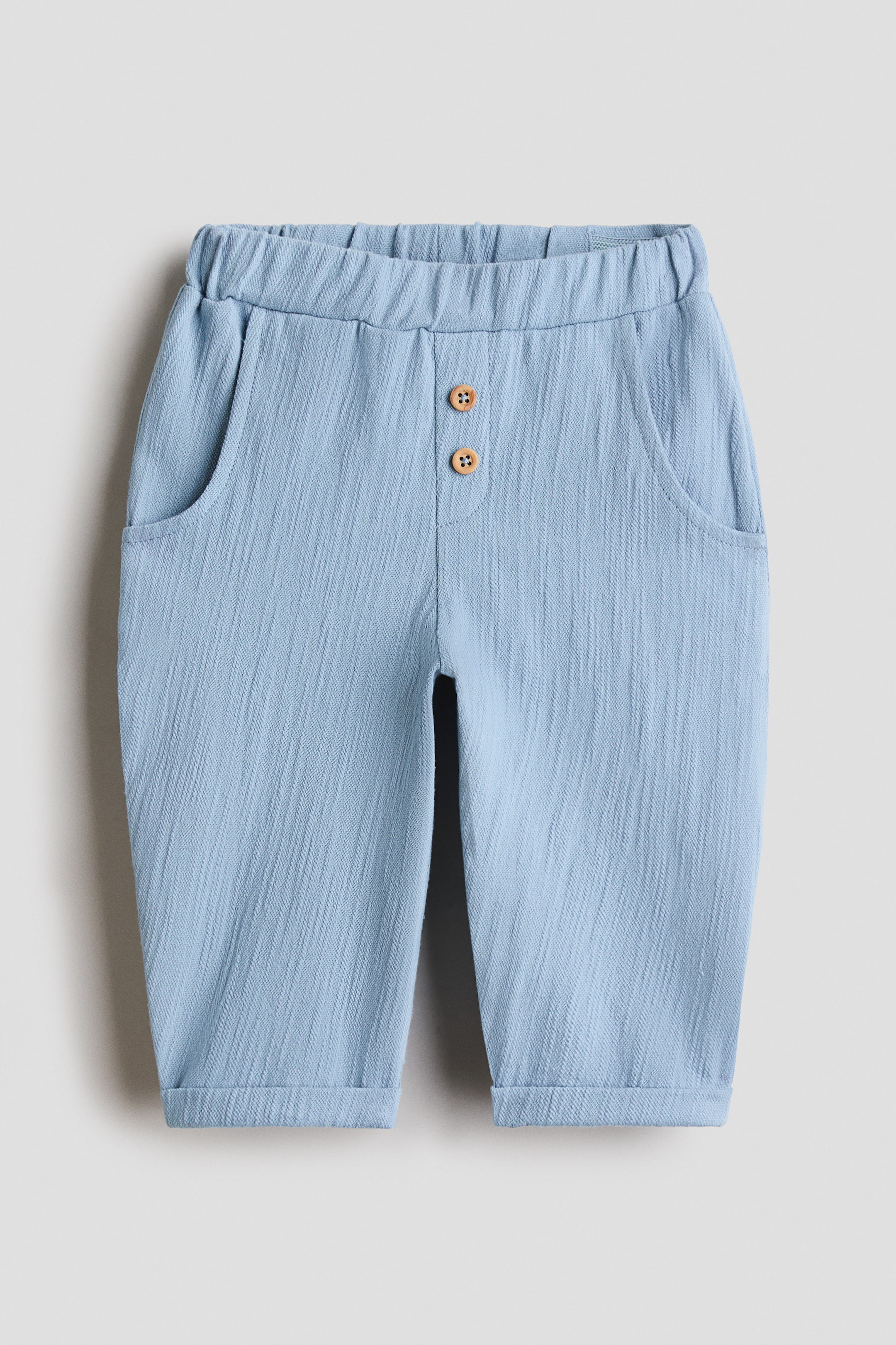 Agrandir l'image: Pantalon en jersey texturé - Bleu clair - ENFANT | H&M FR 1