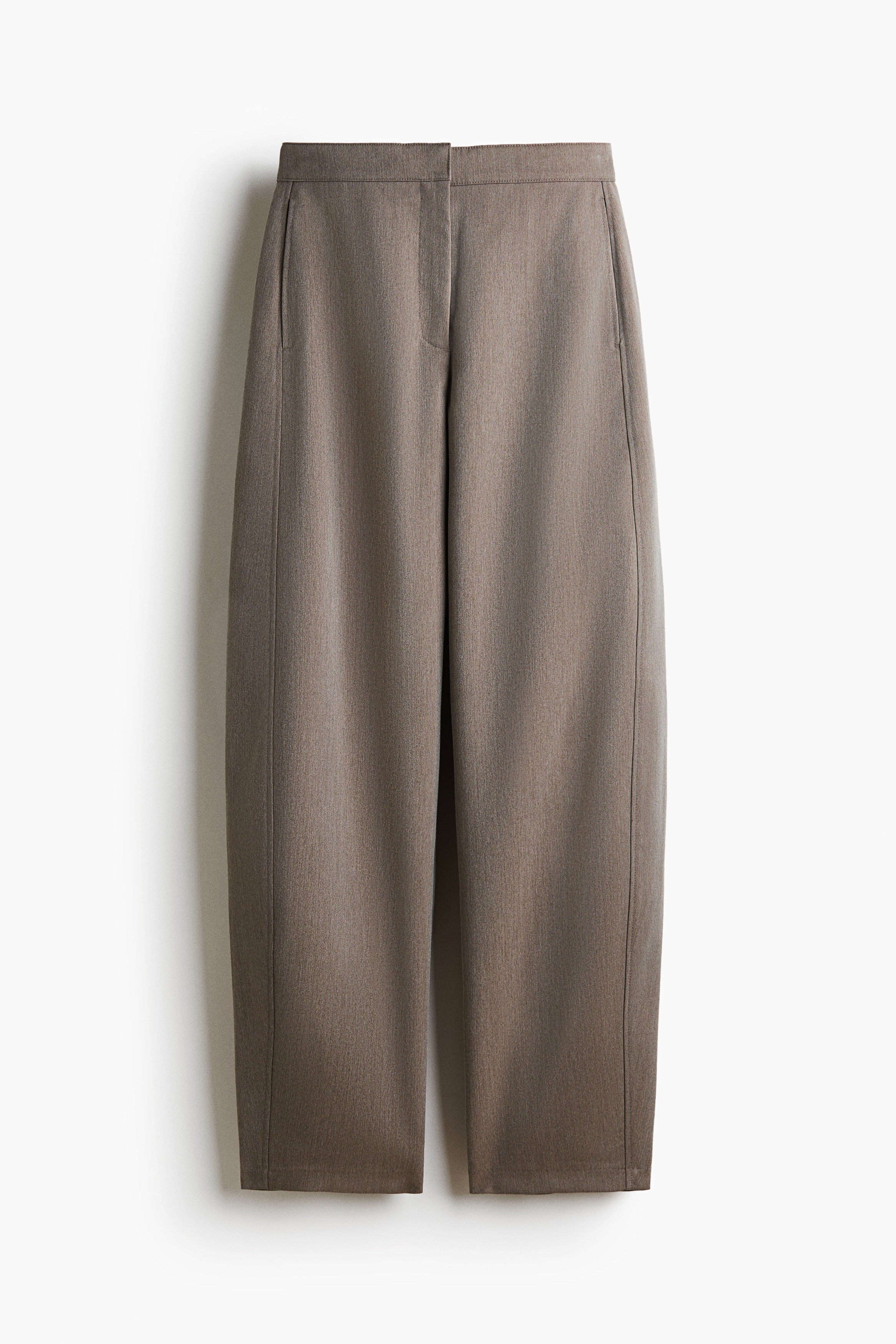 Barrel trousers - Dark mole/Black