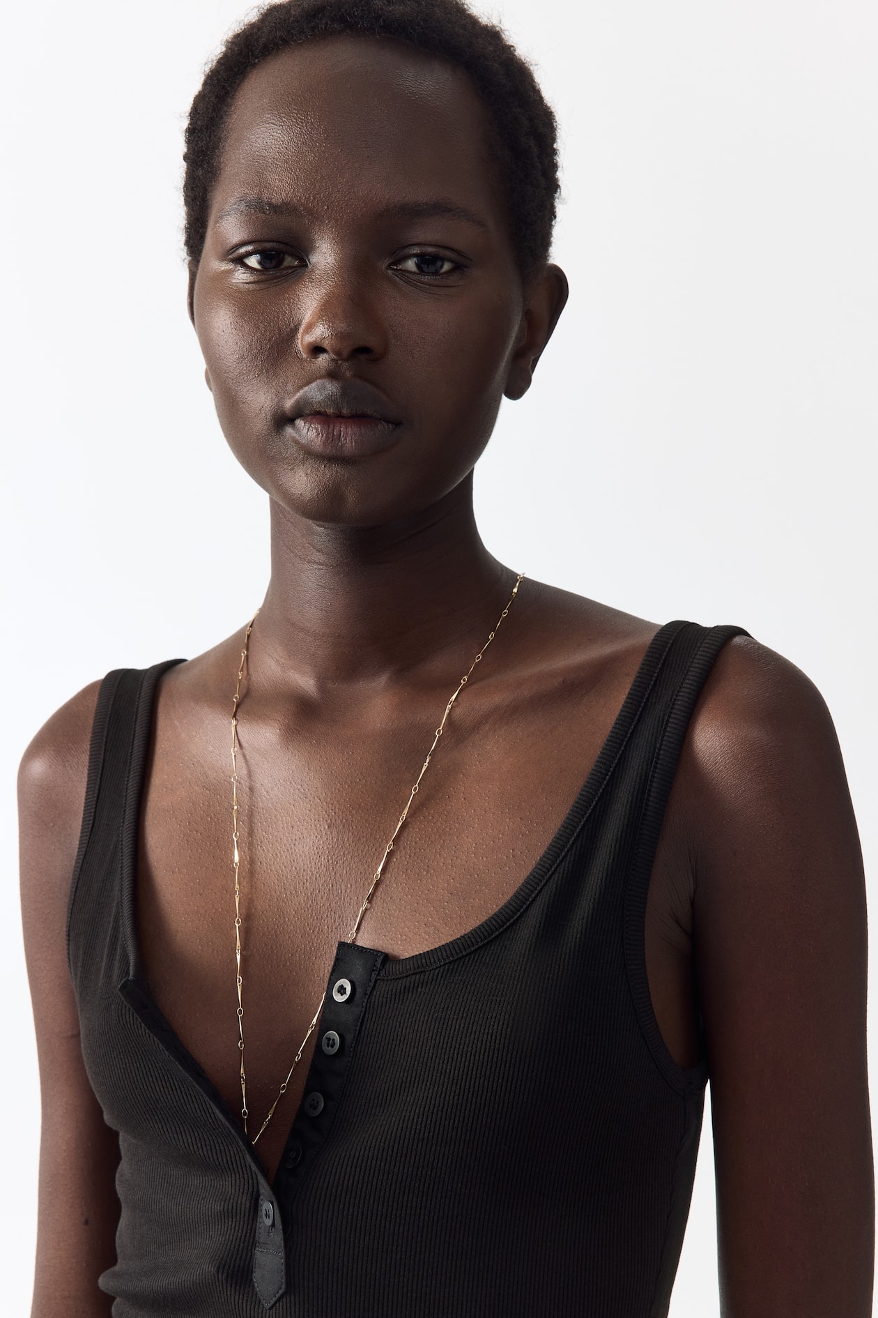 Ribbed vest top - image 3