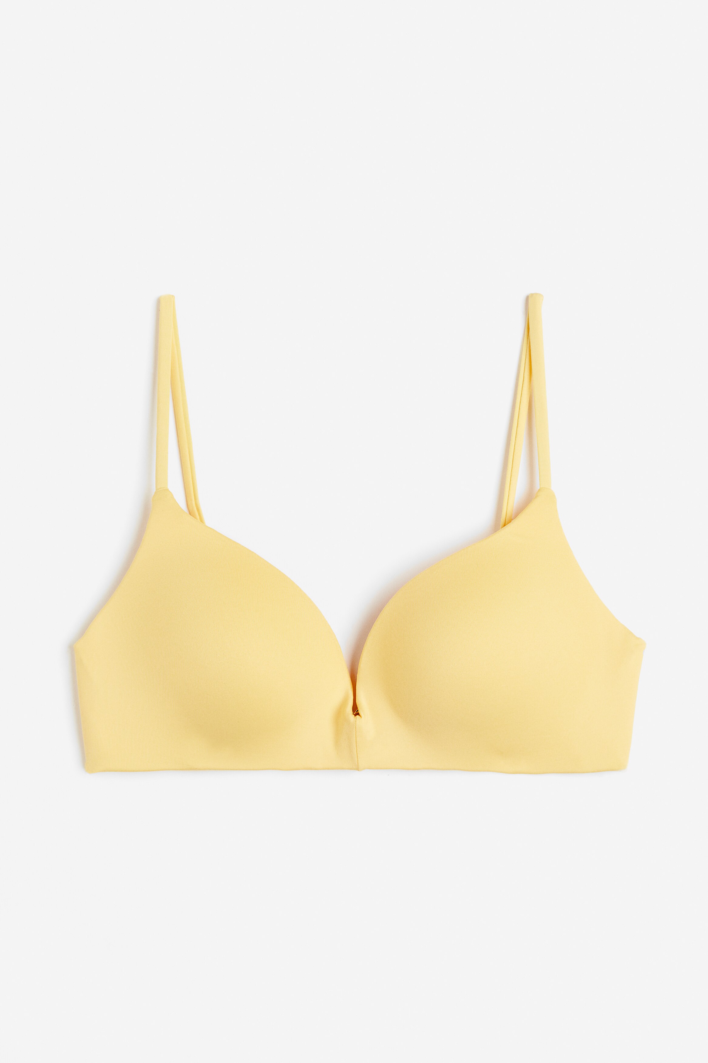 yellow push up bikini top