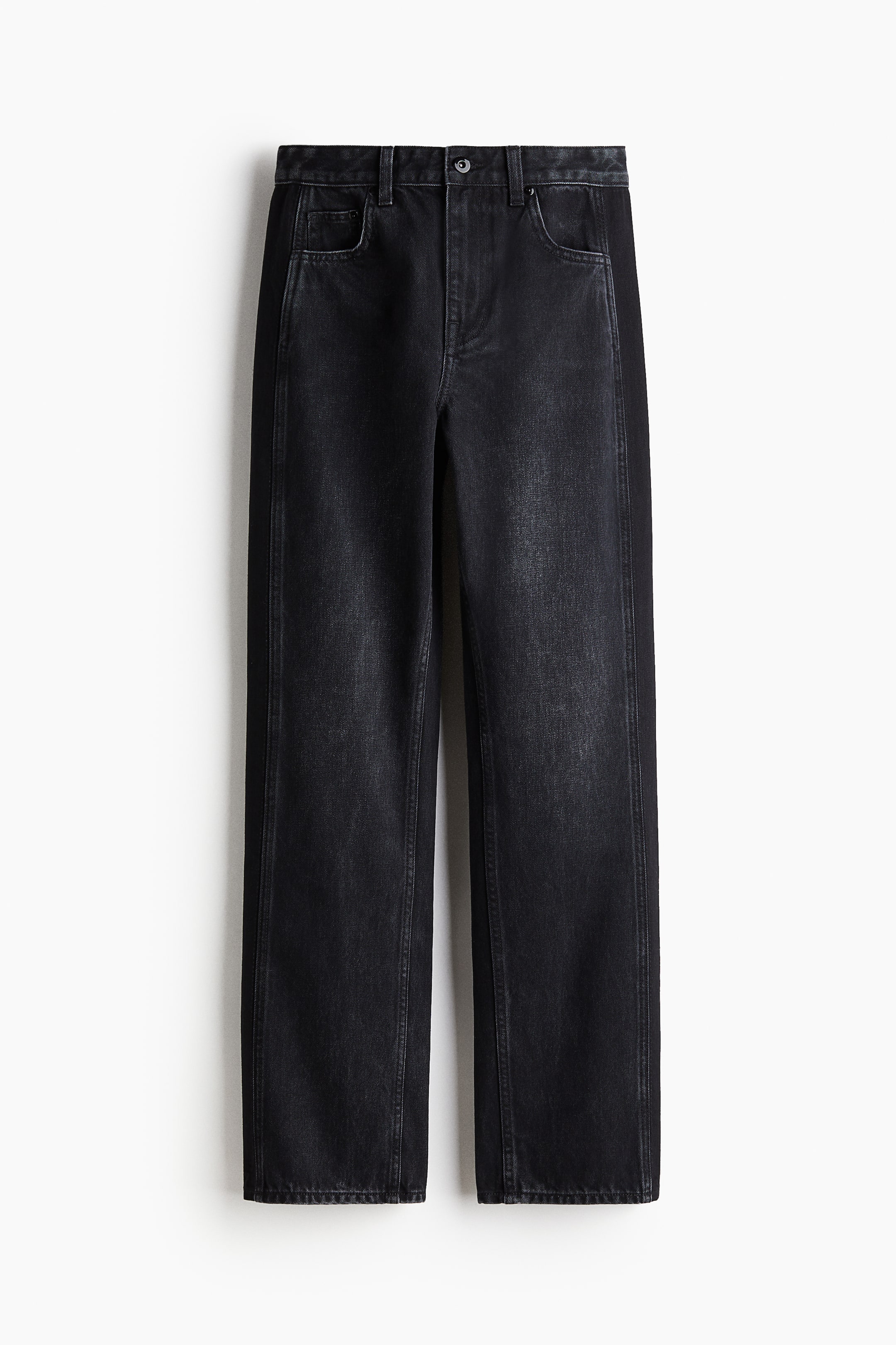 View larger image: Straight-Leg Jeans - Black - Ladies | H&M US 5