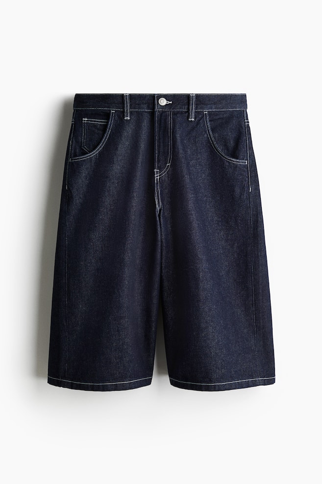 Super Baggy Denim shorts - Dark denim blue/Pale blue/Denim blue/Denim black/Light denim blue - 1