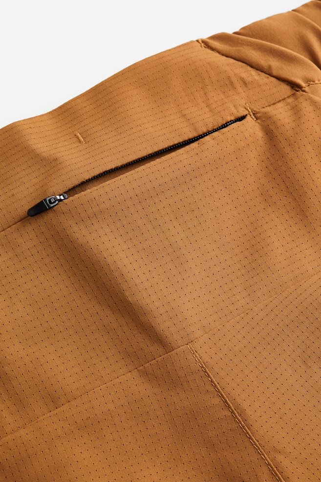 DryMove™ Double-layered running shorts - Light brown/Patterned/Black/Khaki green/Khaki green/Patterned - 9