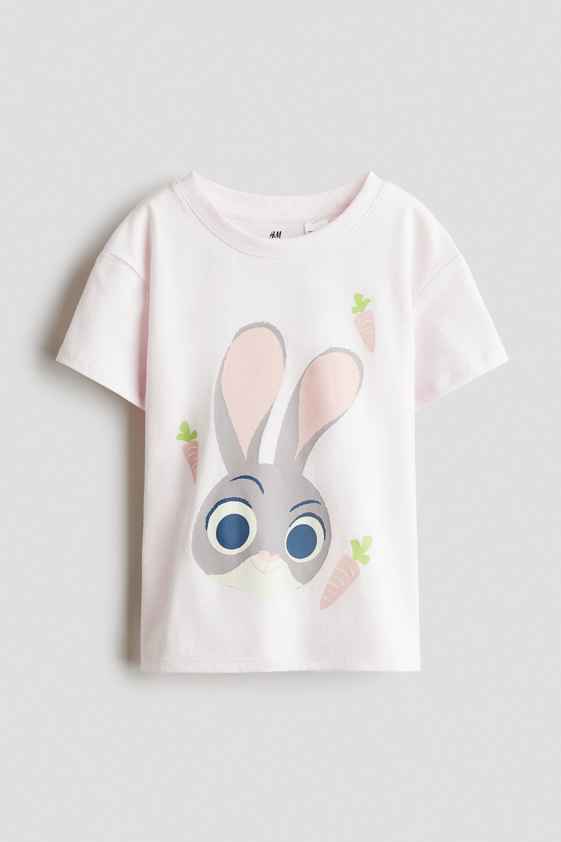 View larger image: Print-motif cotton T-shirt - Light pink/Zootopia - Kids | H&M SG 5