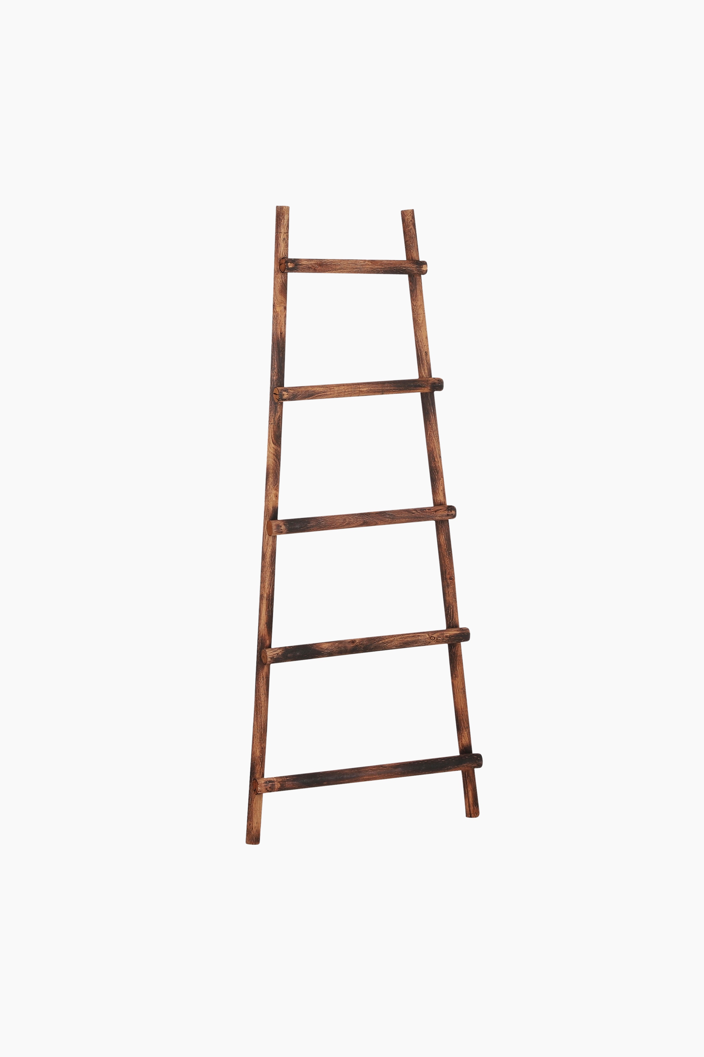 Dekoleiter aus Holz - Braun/Schwarz