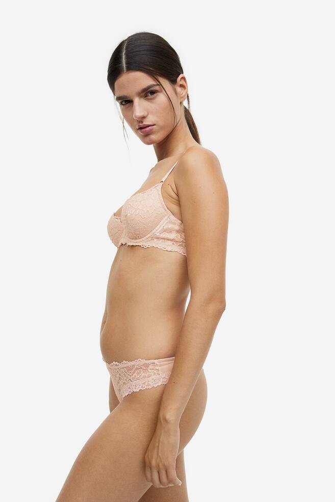 Padded underwired lace bra - Beige/Black/Pink/White/dc/dc - 7