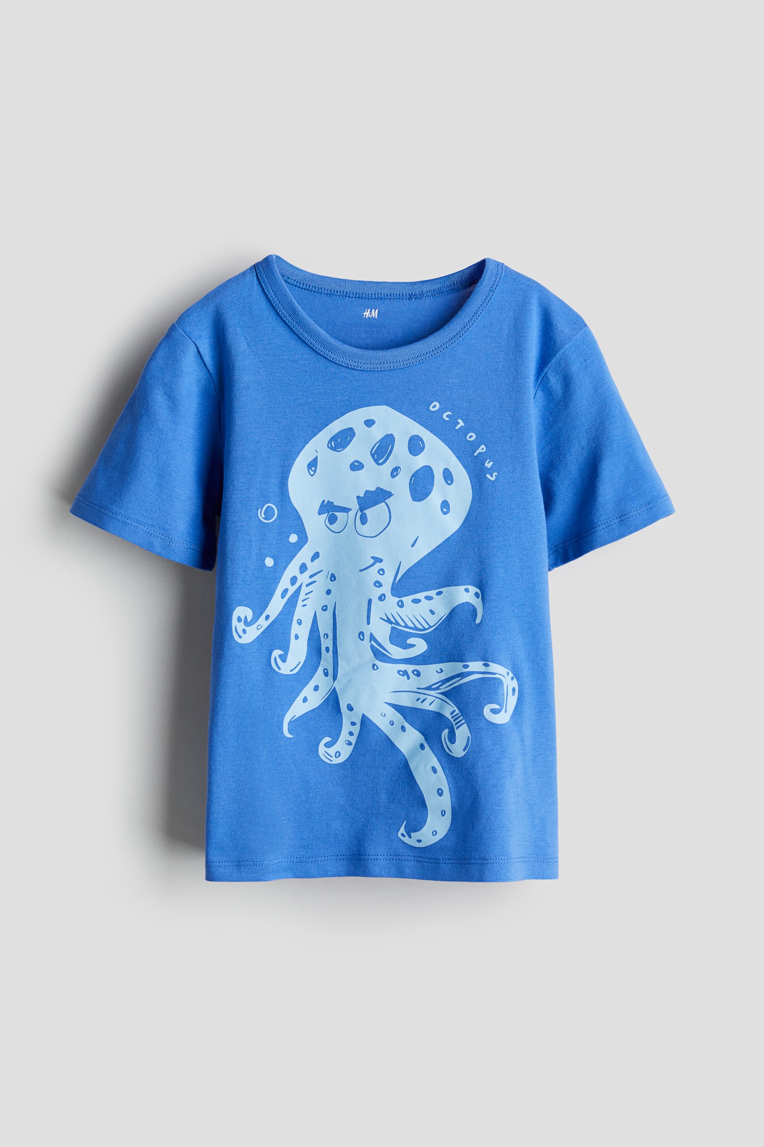 Print Cotton Tee - Blue/Octopus/White/Happy Days/White/Anchor/Peach/Palm trees/Black/LA Cali/Light blue/Dinosaurs/Light green/Garden City - 1