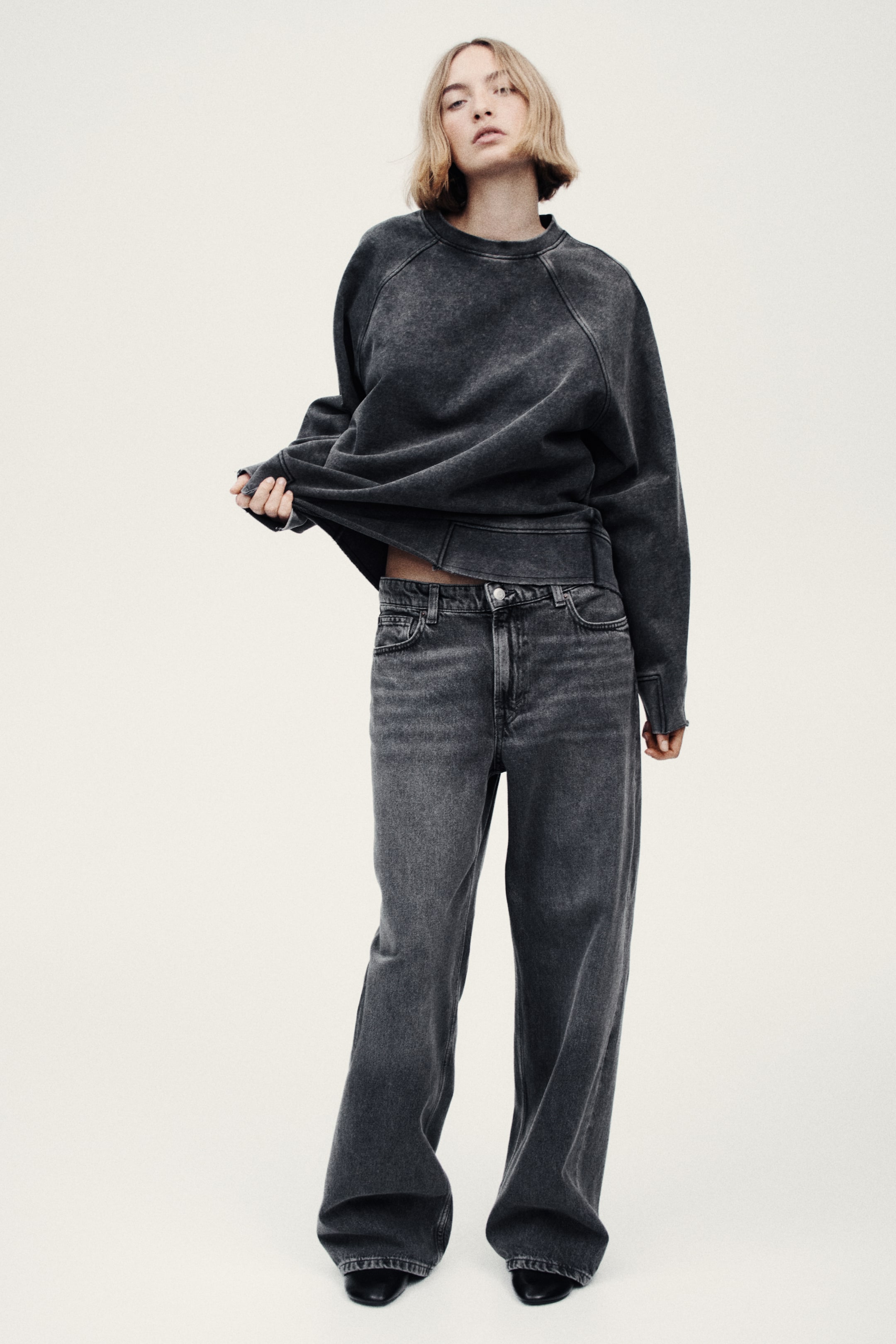 Jean ample taille hauteur classique