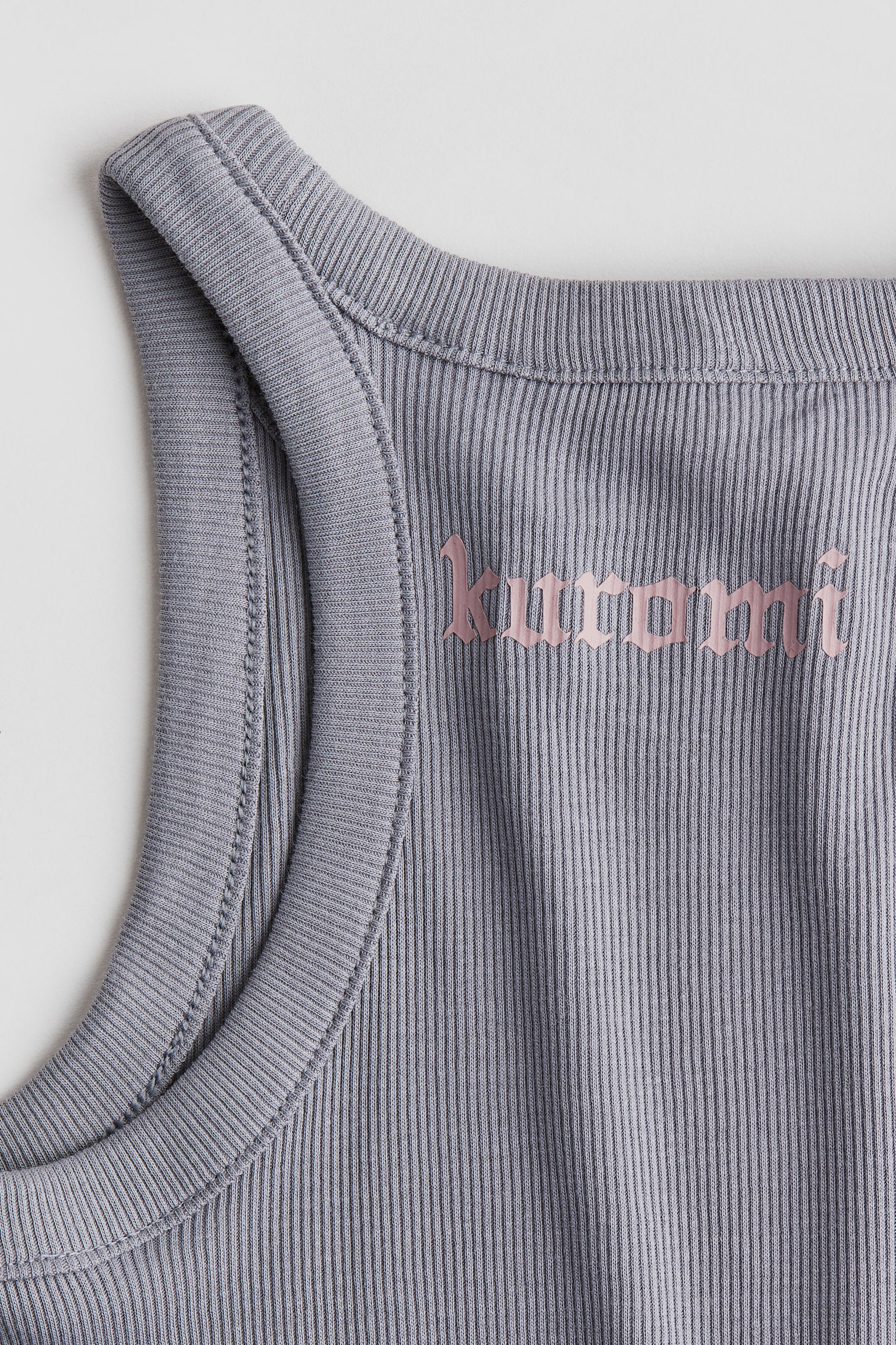 Stud-detail vest top - Grey/Kuromi - 2