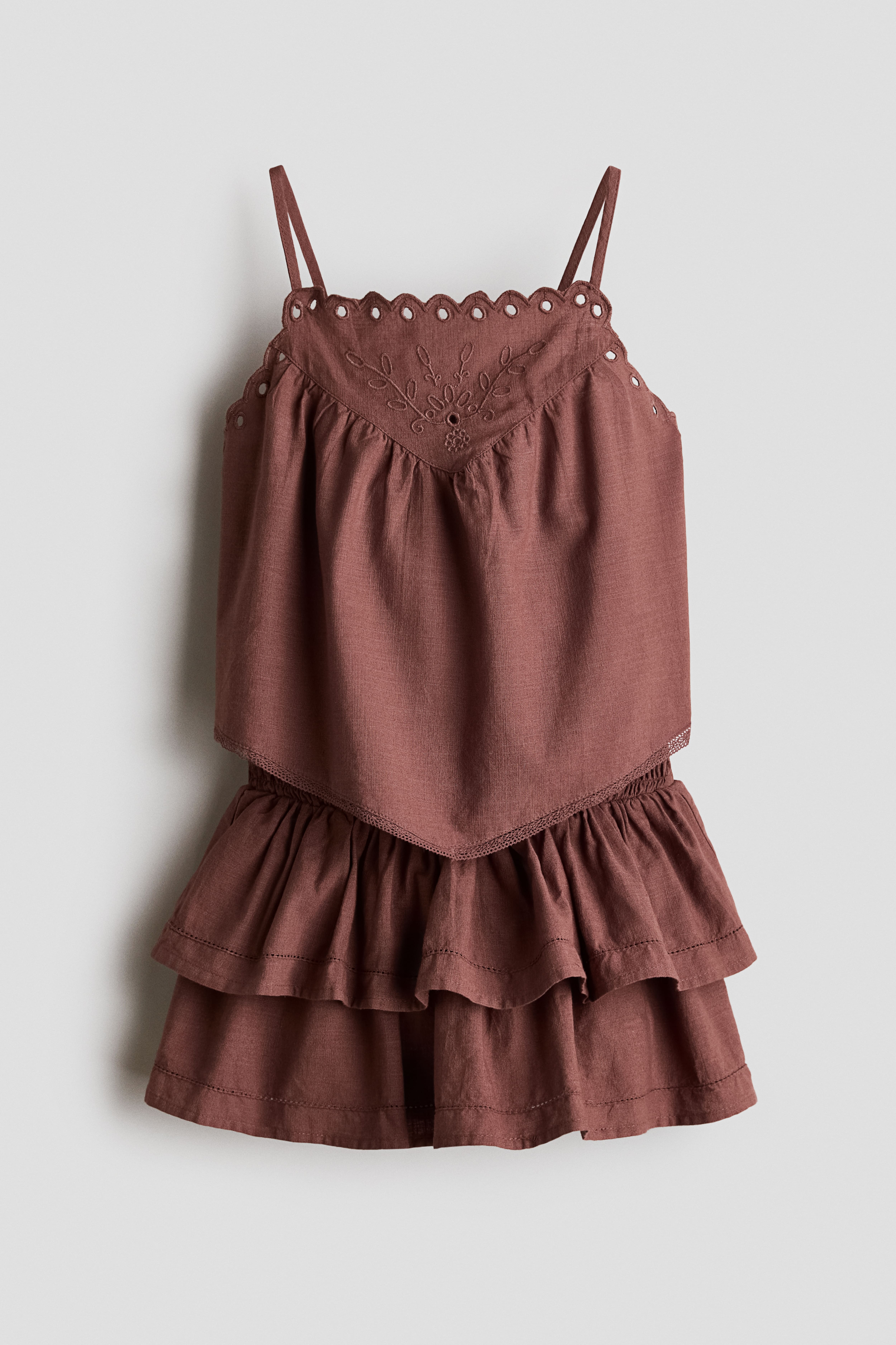 2-Piece Embroidered Cotton Set