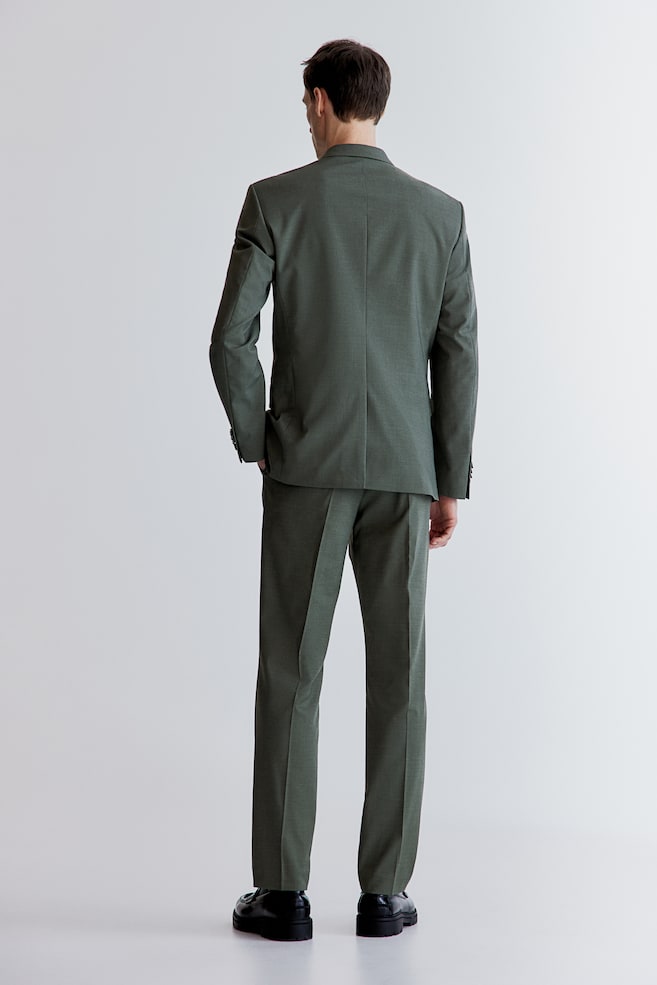 Slim Fit Suit Pants - Dark gray-green/Black/Light beige/Dark blue/Navy blue/Dark gray melange/Dark gray/Dark blue/Beige/checked - 3