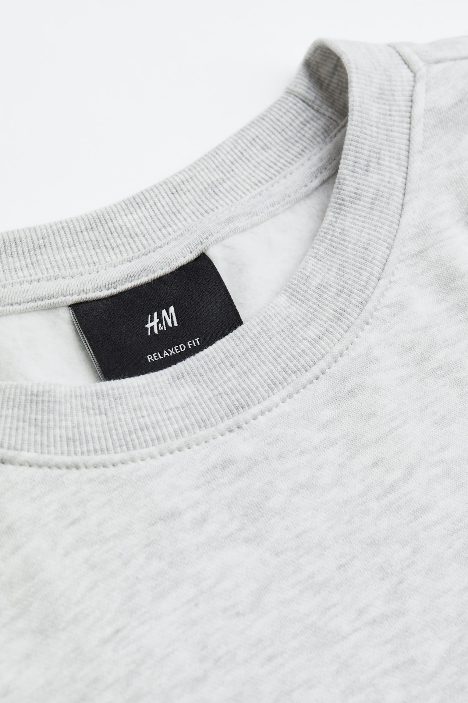 Loose Fit Sweatshirt - Light grey marl/Black/Burgundy/Dark green/Light grey marl/Dark blue/Light beige/Pistachio green/Cream/Beige/Light grey/Black marl/White/Dusty pink/Greige/Dark brown/Sage green - 2