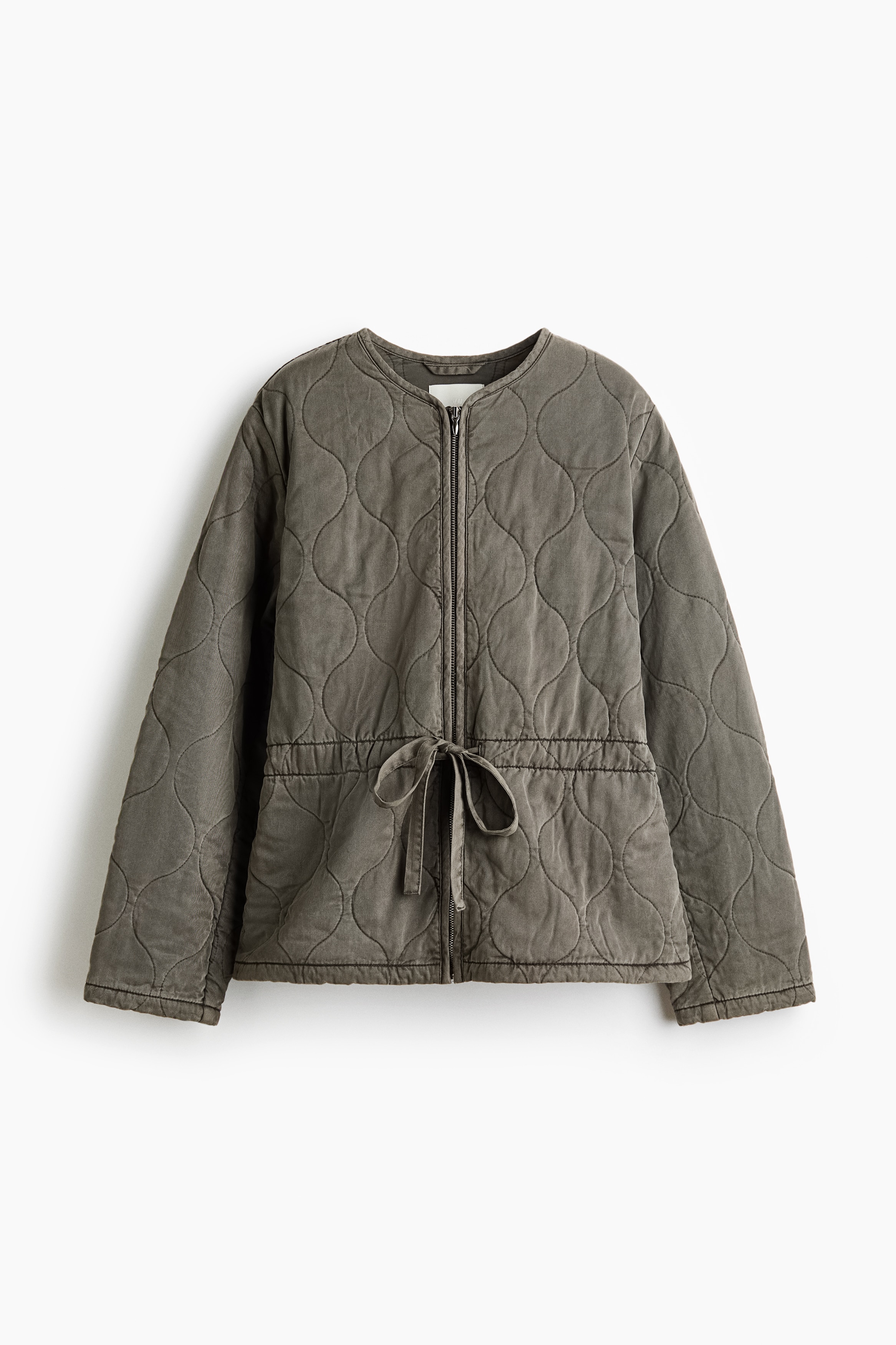 Jachetă din twill matlasat - Gri