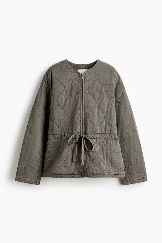 Женские куртки H&M Quilted Twill Jacket