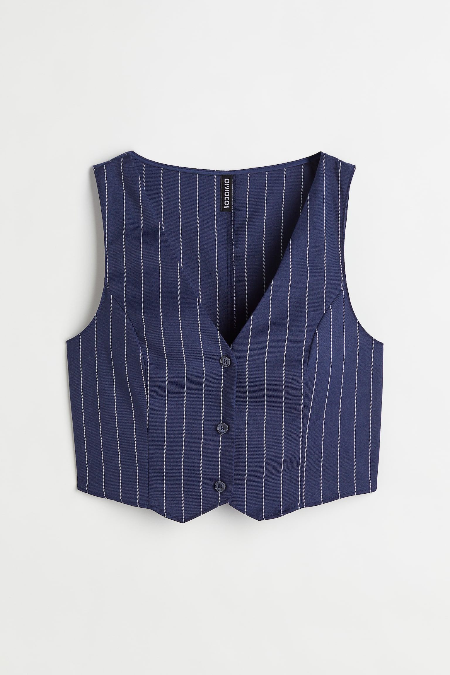Suit waistcoat - Dark blue/Striped