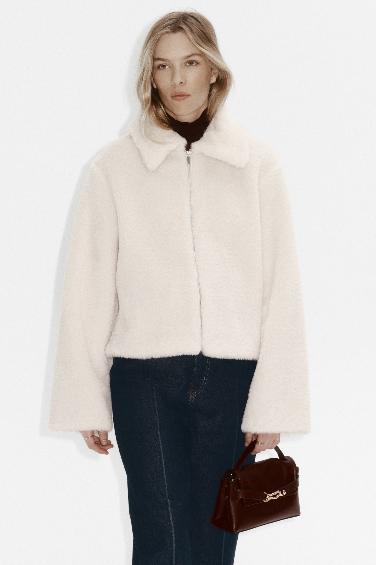 Pile jacket - Light beige - 1