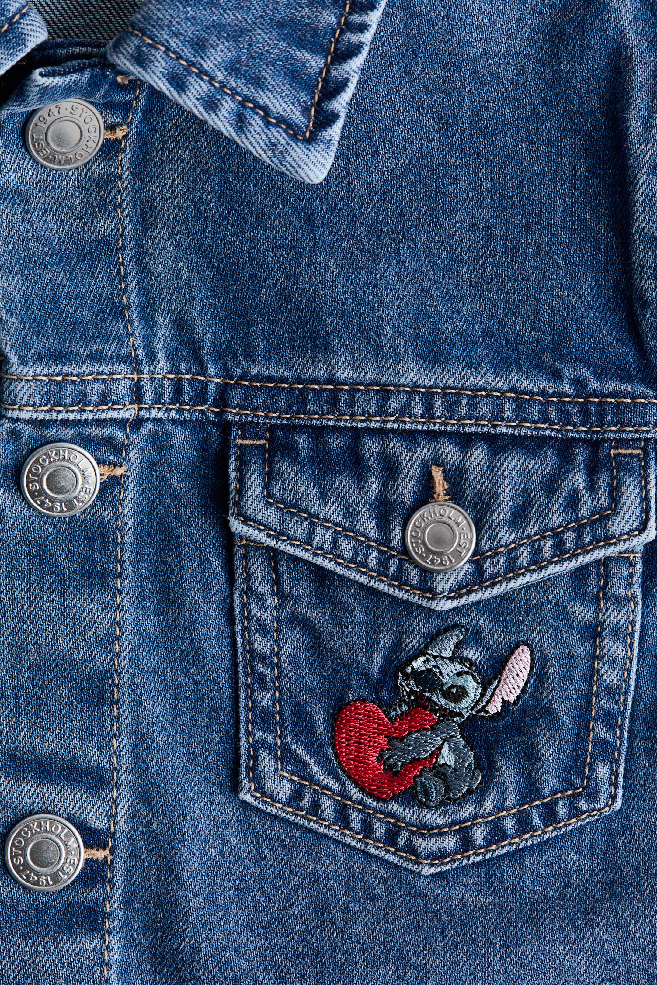 Детские куртки H&M Denim Jacket with Embroidered Details — фото 2