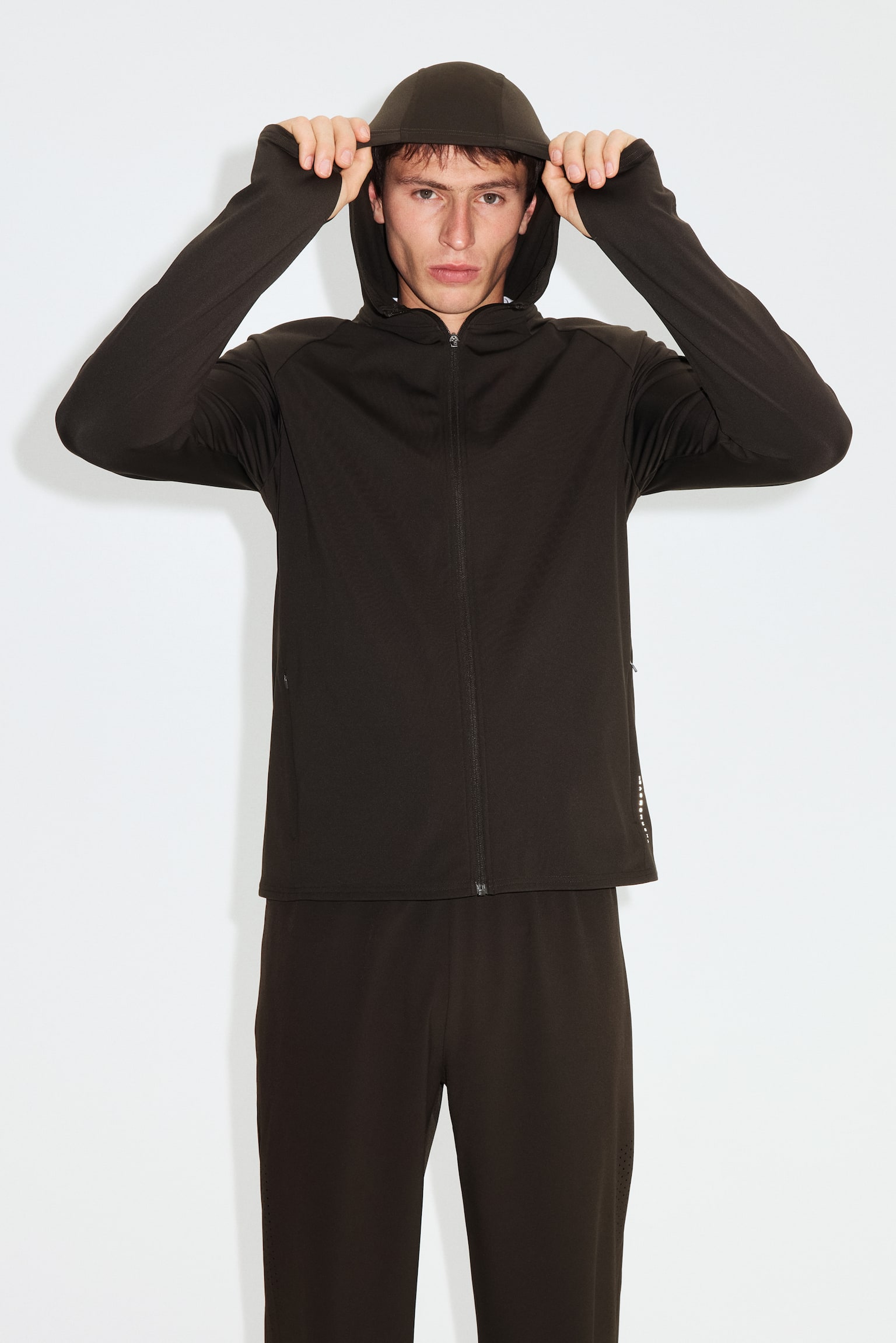 Regular Fit Sports jacket with ThermoMove™ - Brown/Black - 3