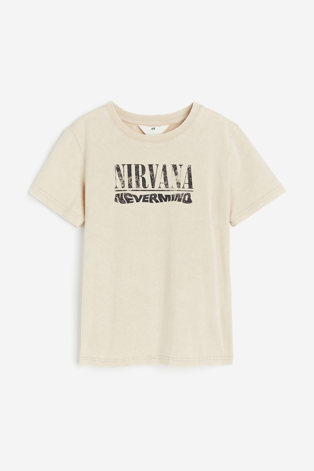 プリントTシャツ - ライトベージュ／Nirvana - Kids | H&M JP