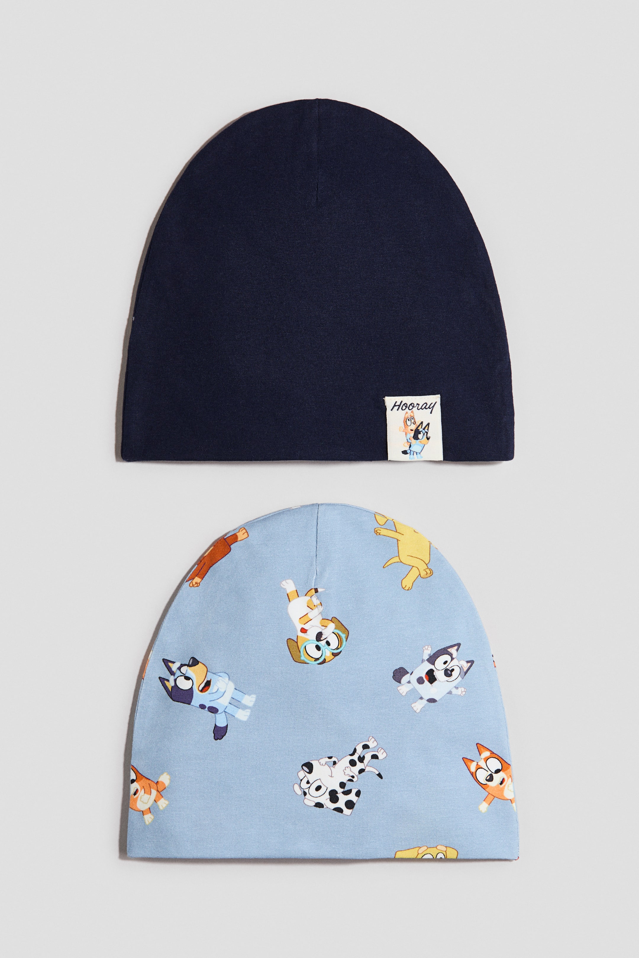 Visualizza immagine più grande: Berretti in jersey stampato 2 pezzi - Blu navy/Bluey - BAMBINO | H&M IT 1