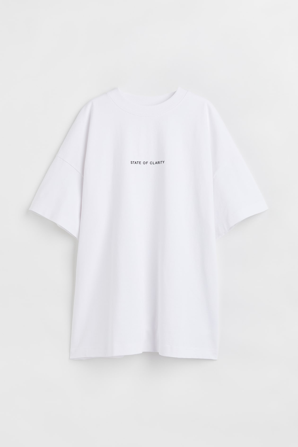 Oversized T-shirt - Round Neck - Short sleeve - White - Ladies | H&M US