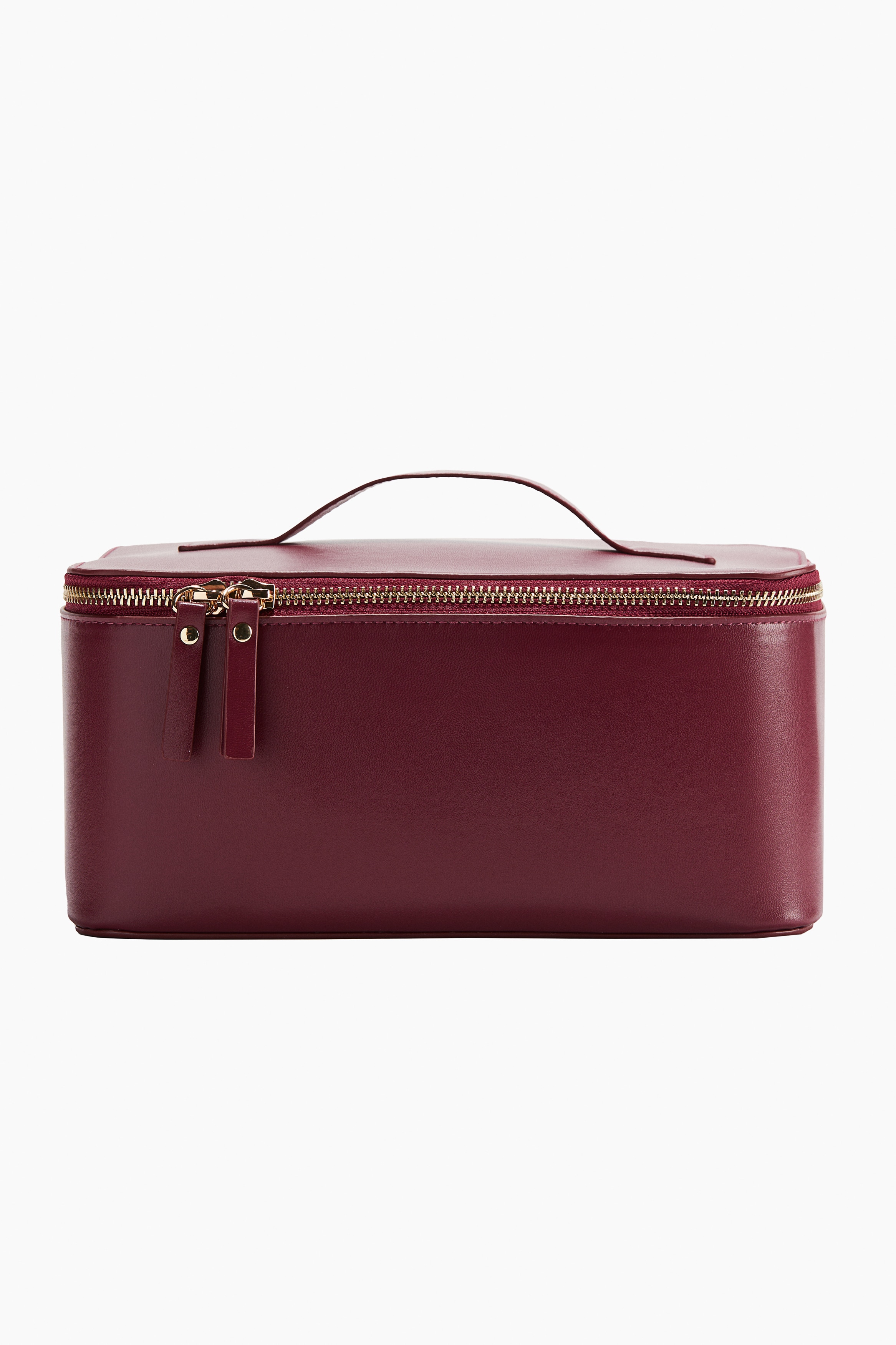 Boxy make-up bag Dark red  - H&M