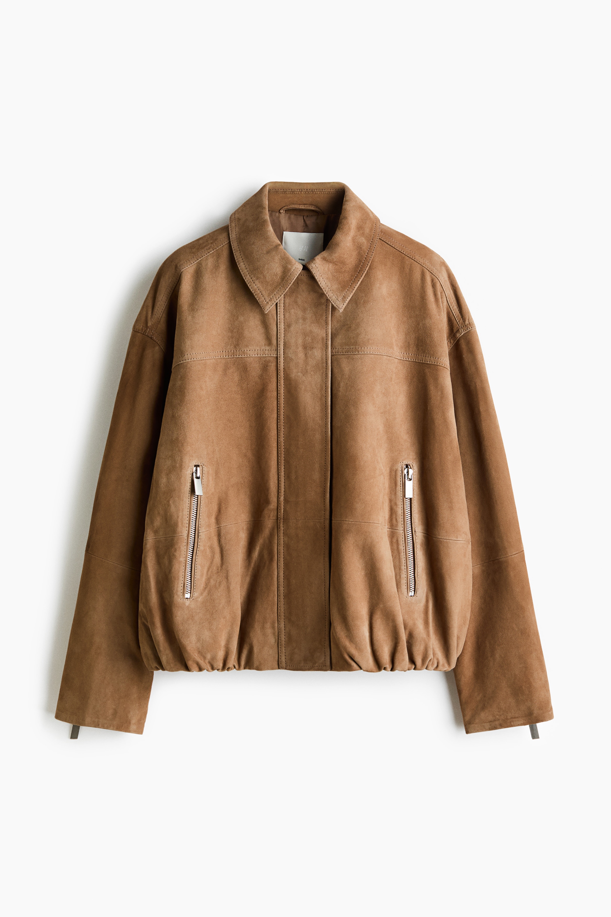 Suede jacket - Dark beige