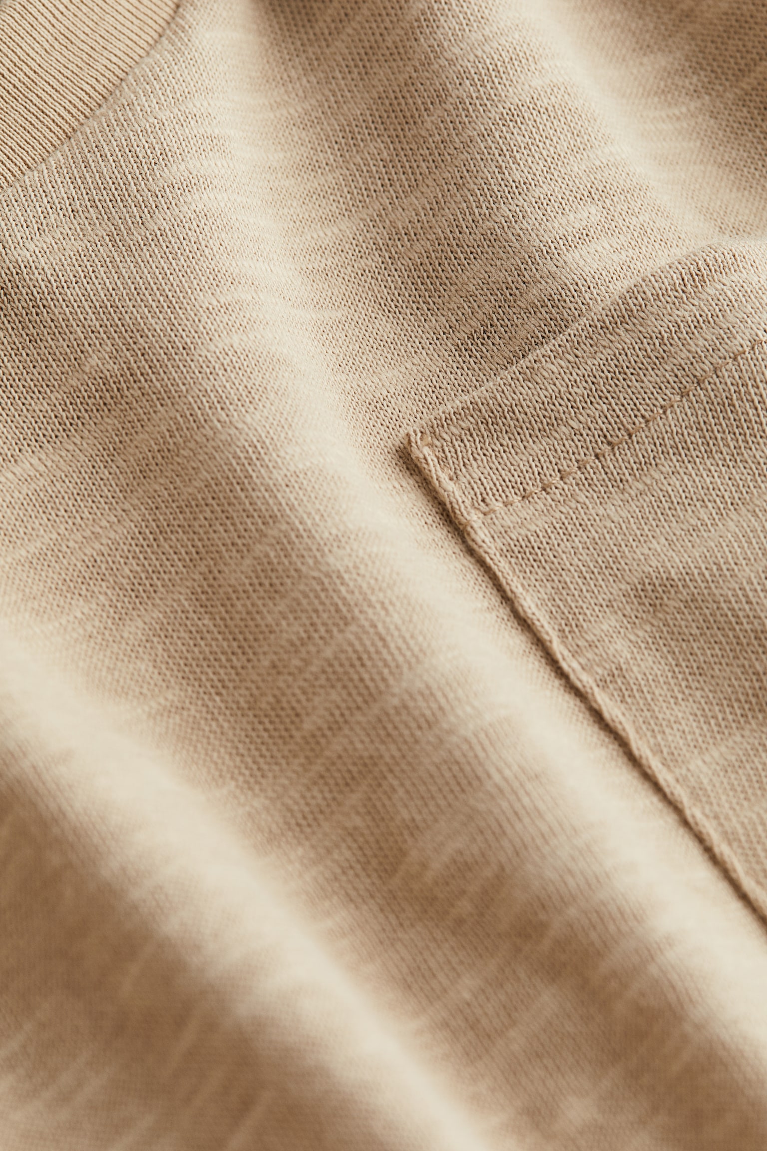 Pocket-detail T-shirt - Beige marl - 4