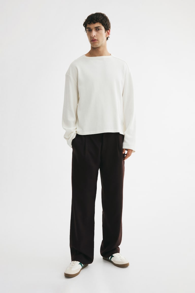 Pantalone od mešavine lana Relaxed Fit
