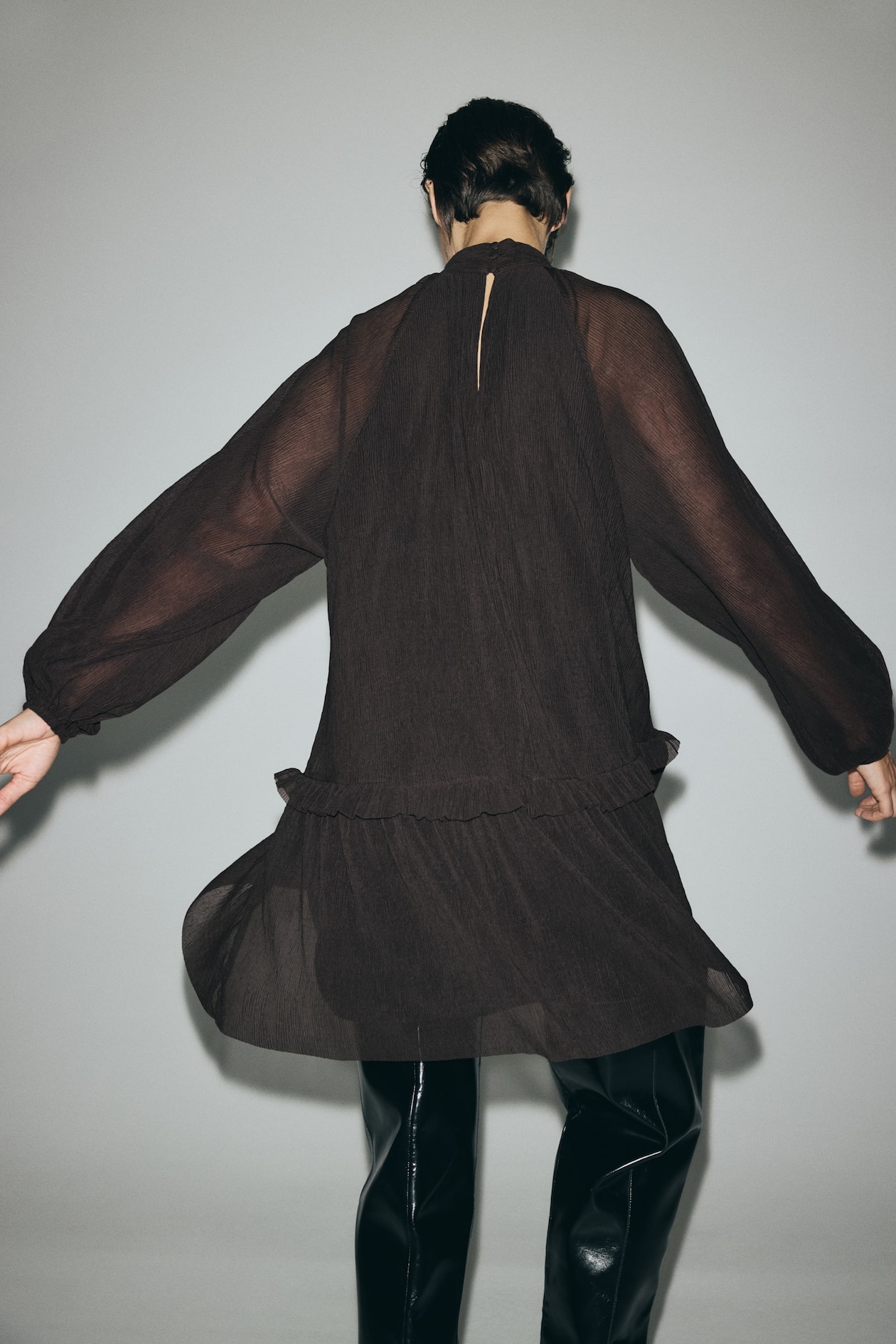 Plisse Jersey Dress - image 4