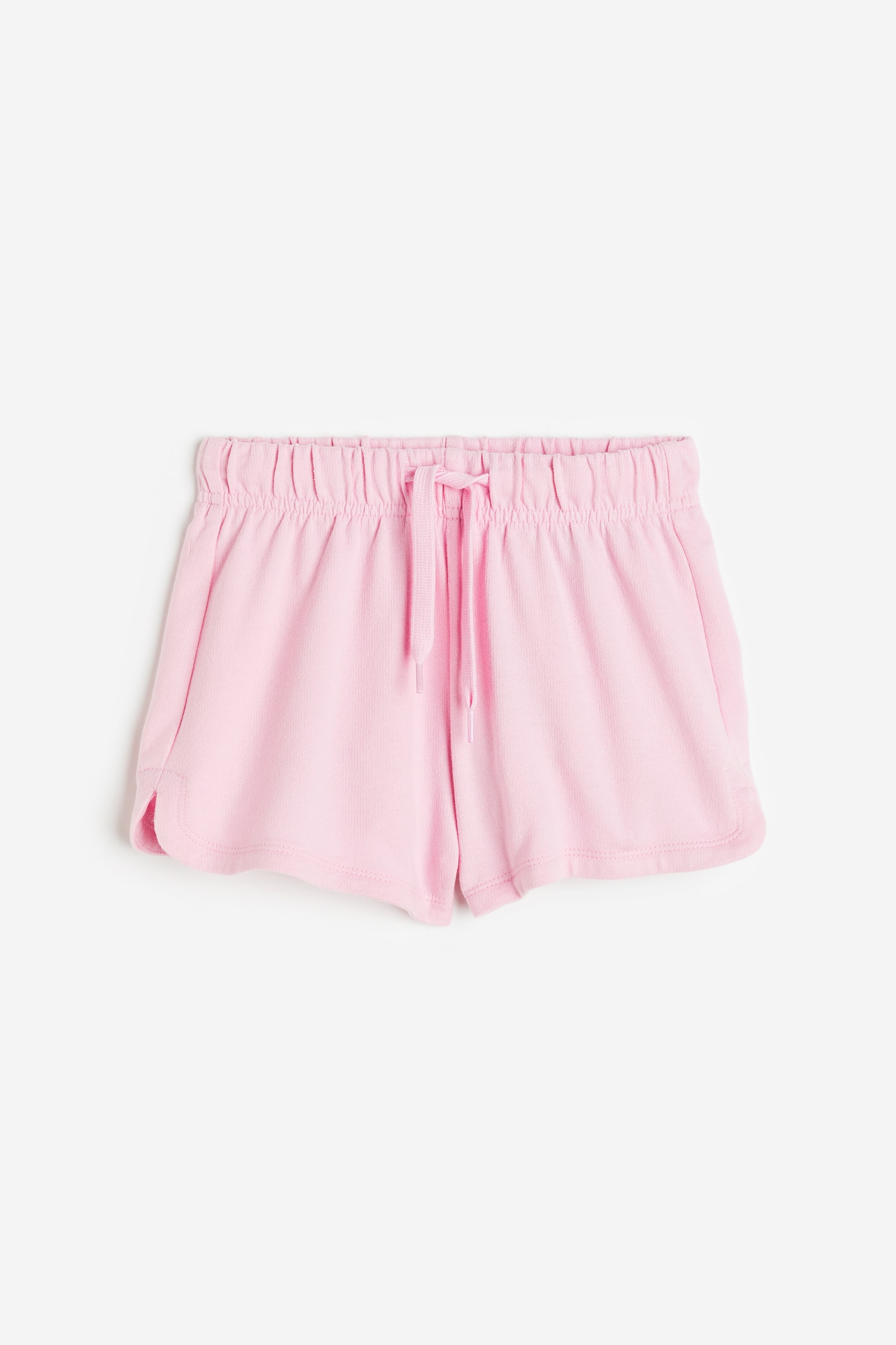 Cotton Sweat Shorts - Light pink/Grey marle - 1