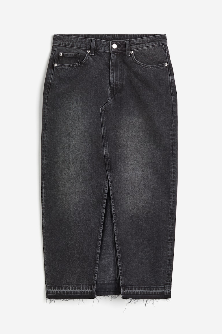 Women's Black Denim Skirt H&M CA
