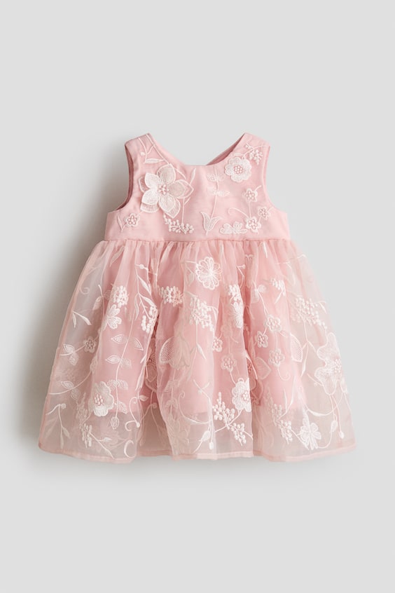 Детские платья H&M Embroidered Organza Dress