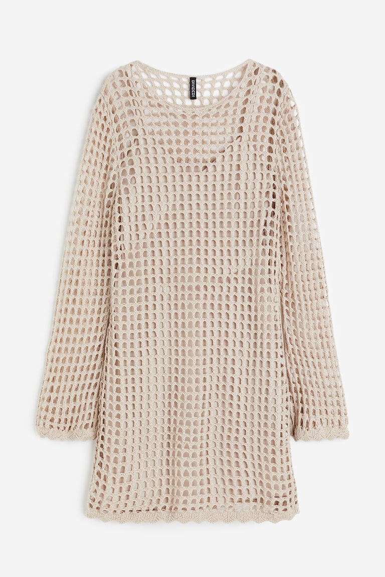 h&m hole knit dress frockmeimfamous on LTK