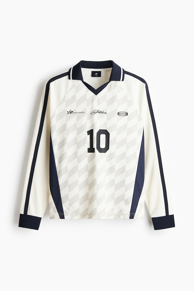 Loose-Fit Printed Soccer Shirt - White/USA Golden 10 - 1