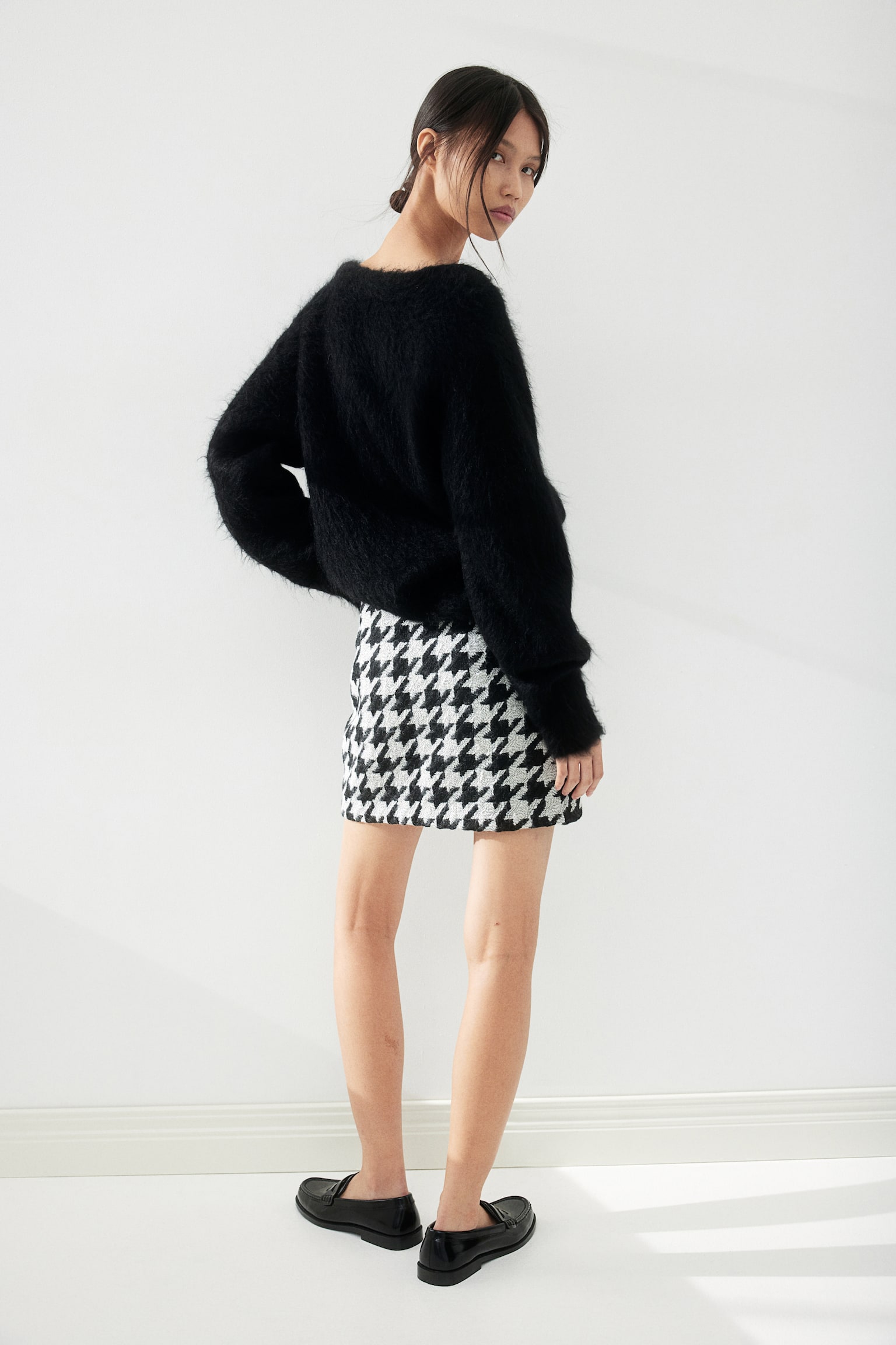 Mini skirt - White/Dogtooth-patterned/Beige/Checked/Black/Striped/Black/Black/Dogtooth-patterned - 3