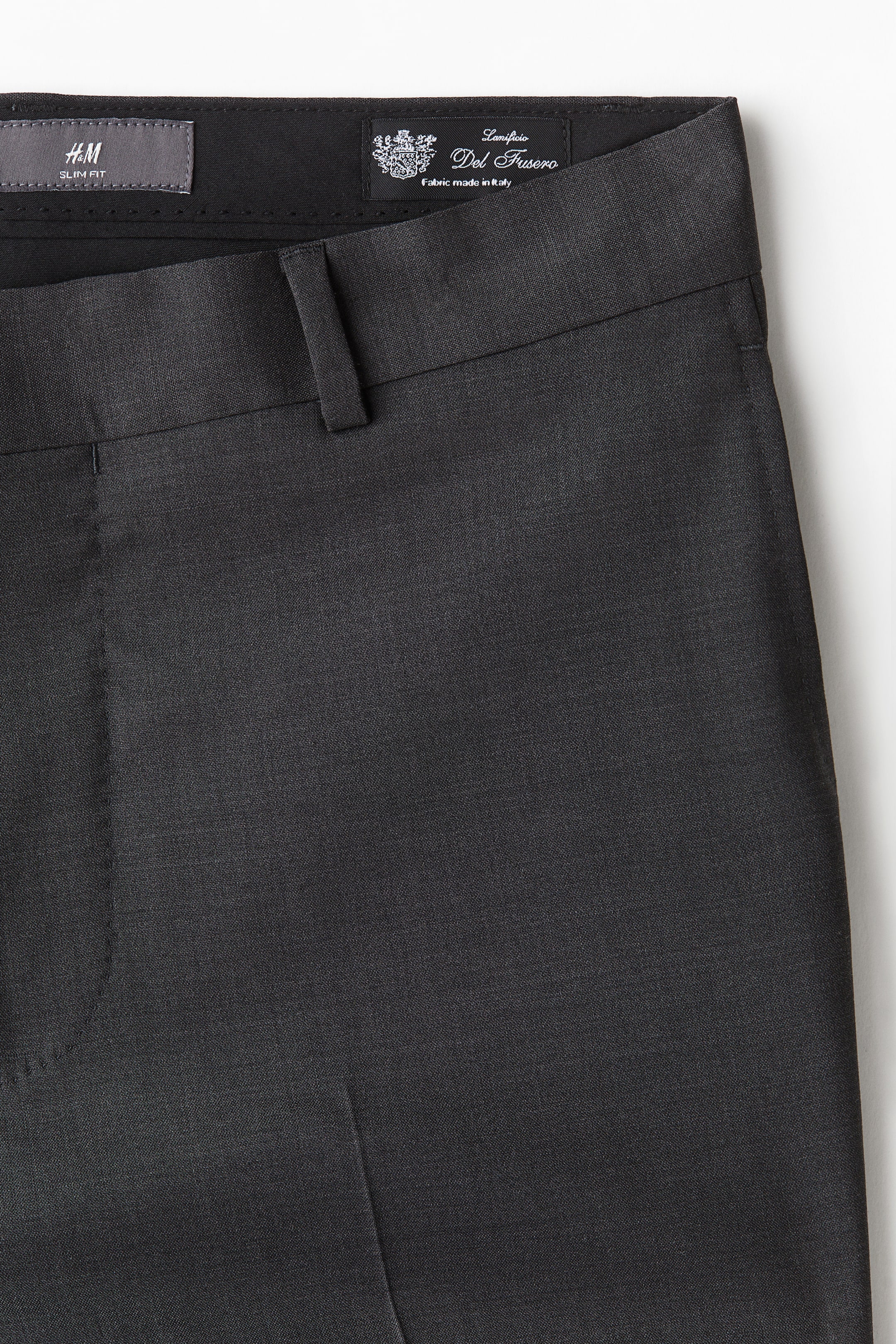 Slim Fit Suit trousers - Dark grey - Men | H&M GB 8